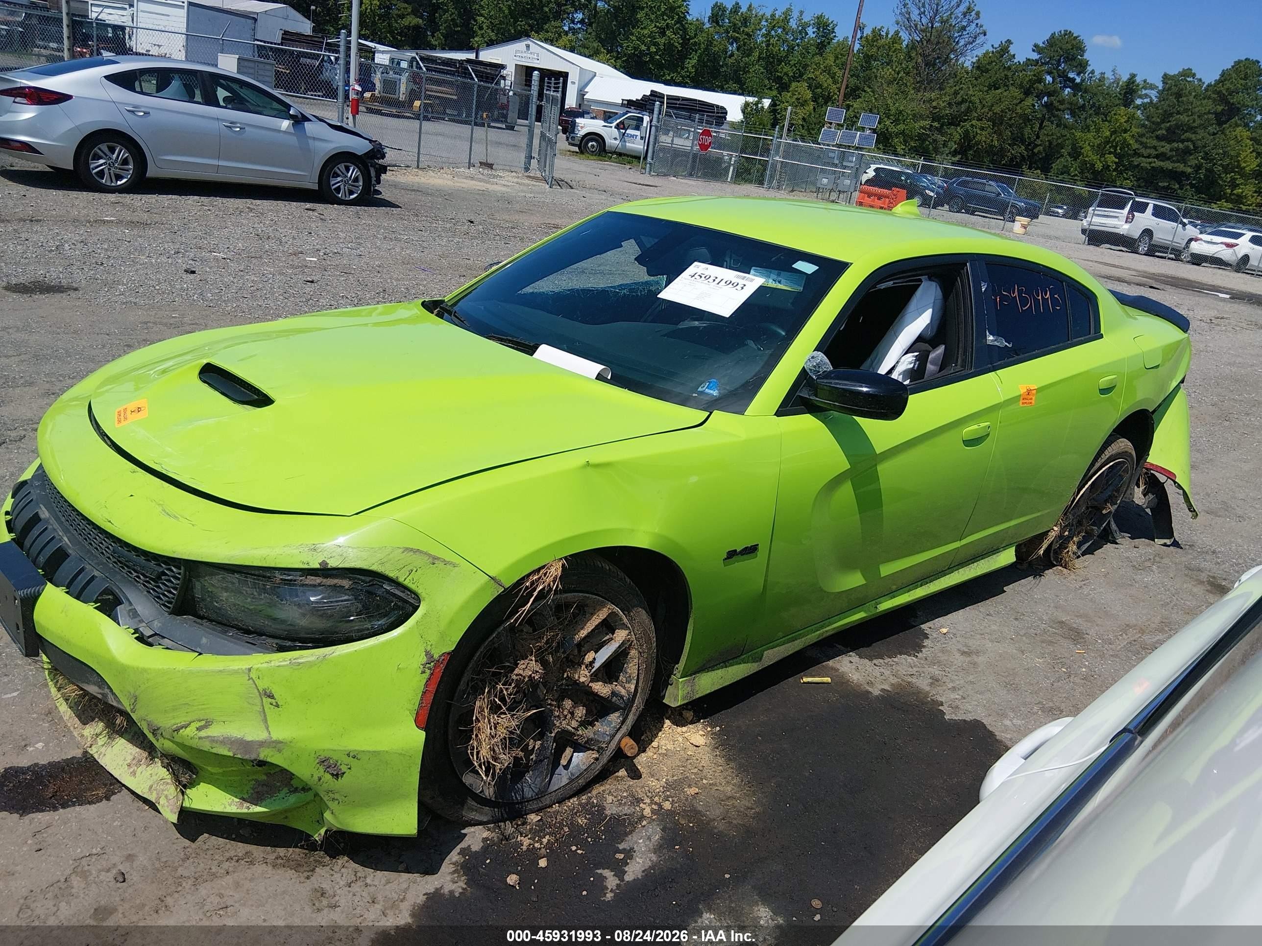 2023 Dodge Charger R/t Зеленый vin: 2C3CDXCT8PH683155