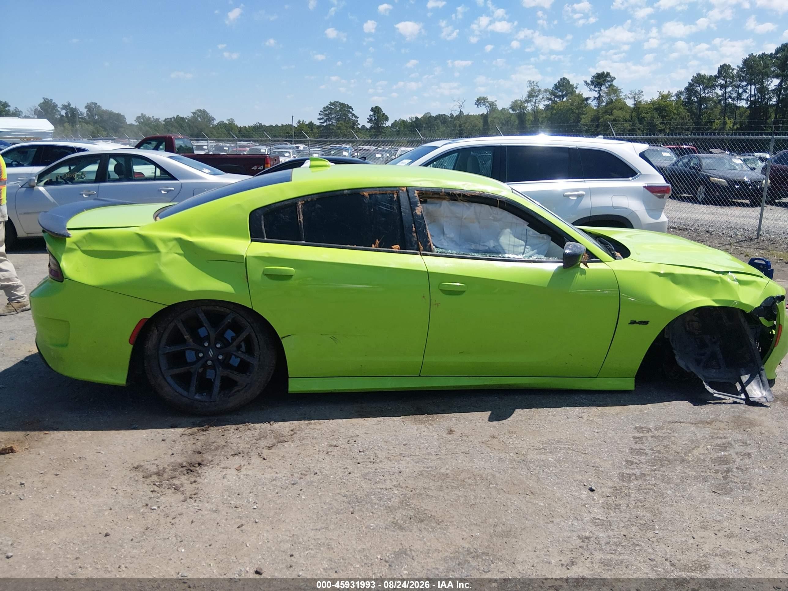 2023 Dodge Charger R/t Зеленый vin: 2C3CDXCT8PH683155