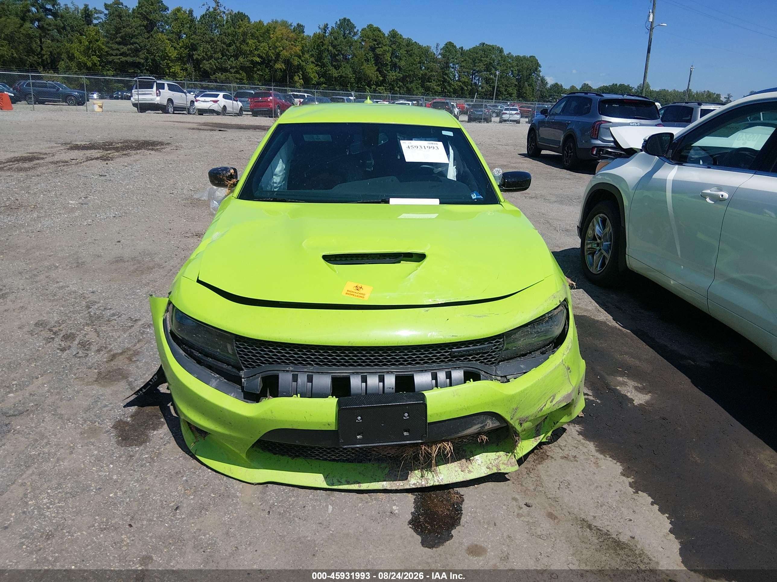 2023 Dodge Charger R/t Зеленый vin: 2C3CDXCT8PH683155