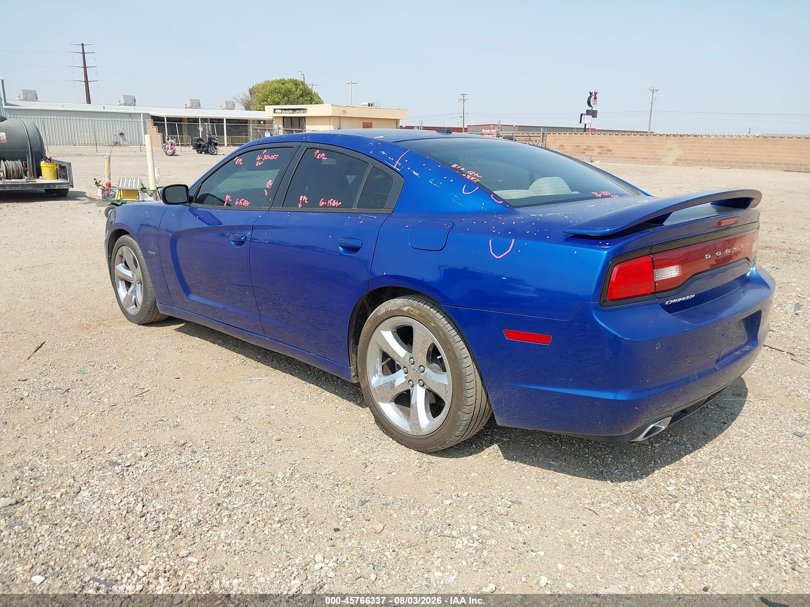 2012 Dodge Charger R/t Blue vin: 2C3CDXCT9CH248140