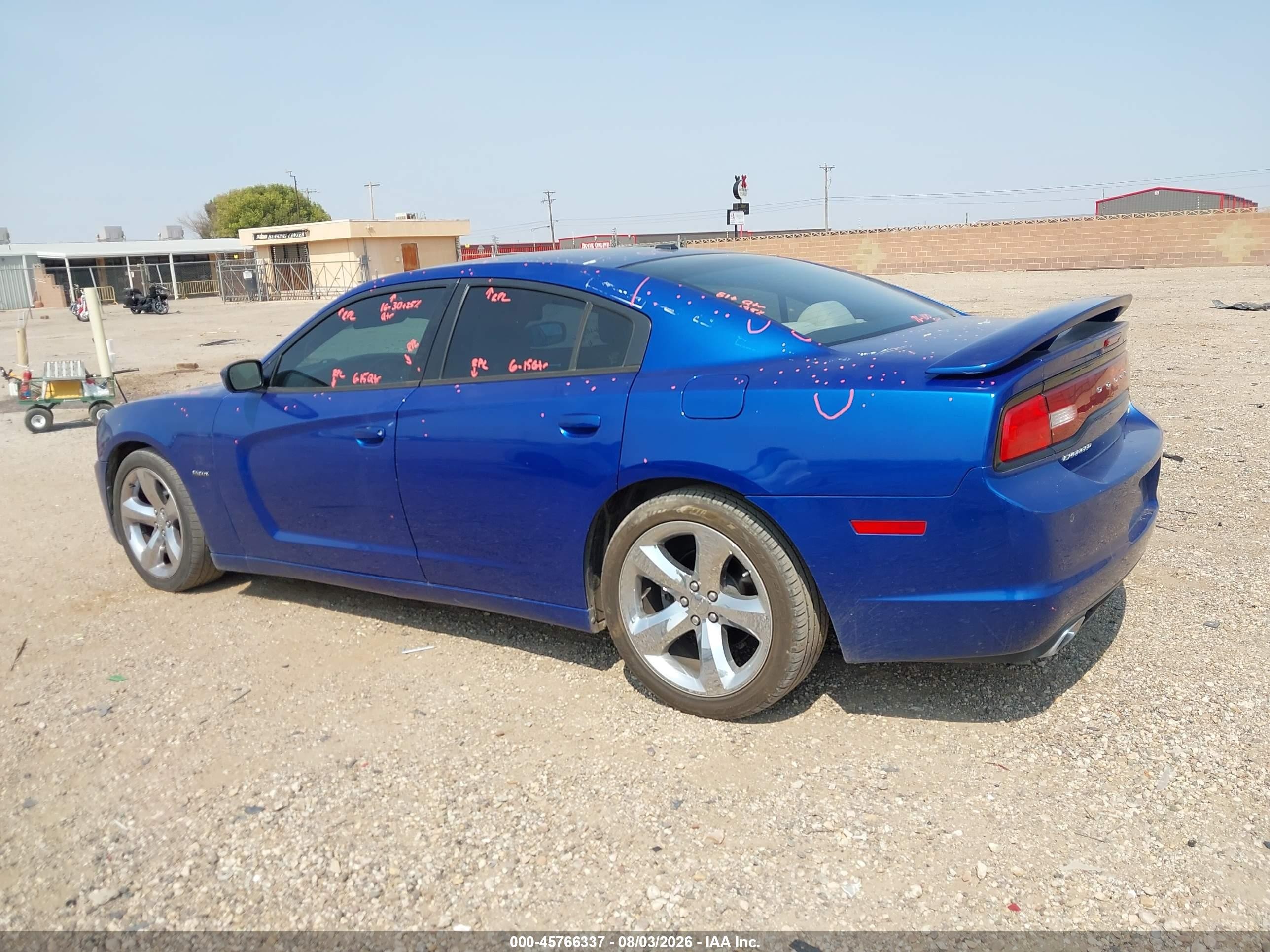 2012 Dodge Charger R/t Blue vin: 2C3CDXCT9CH248140