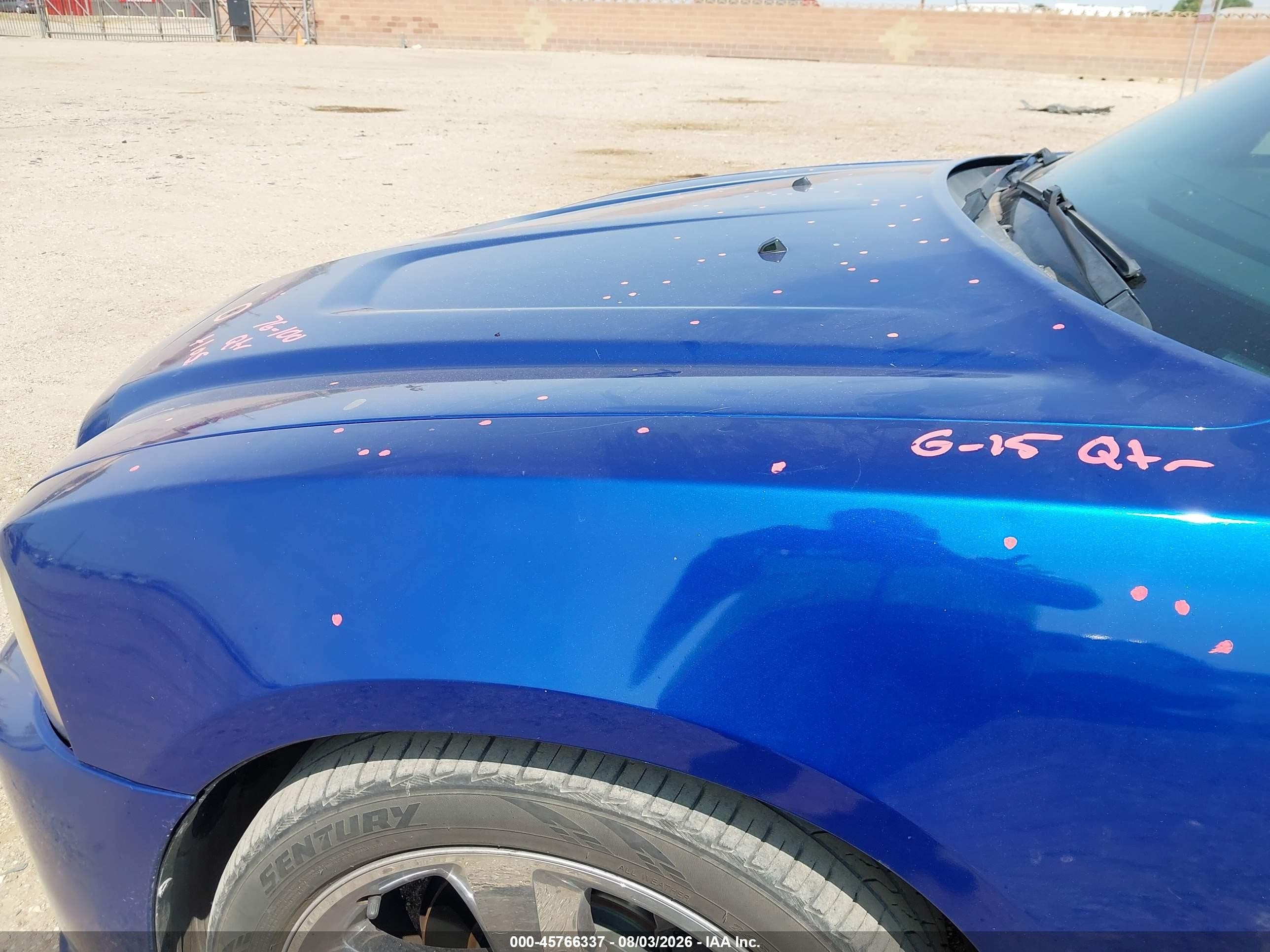 2012 Dodge Charger R/t Blue vin: 2C3CDXCT9CH248140