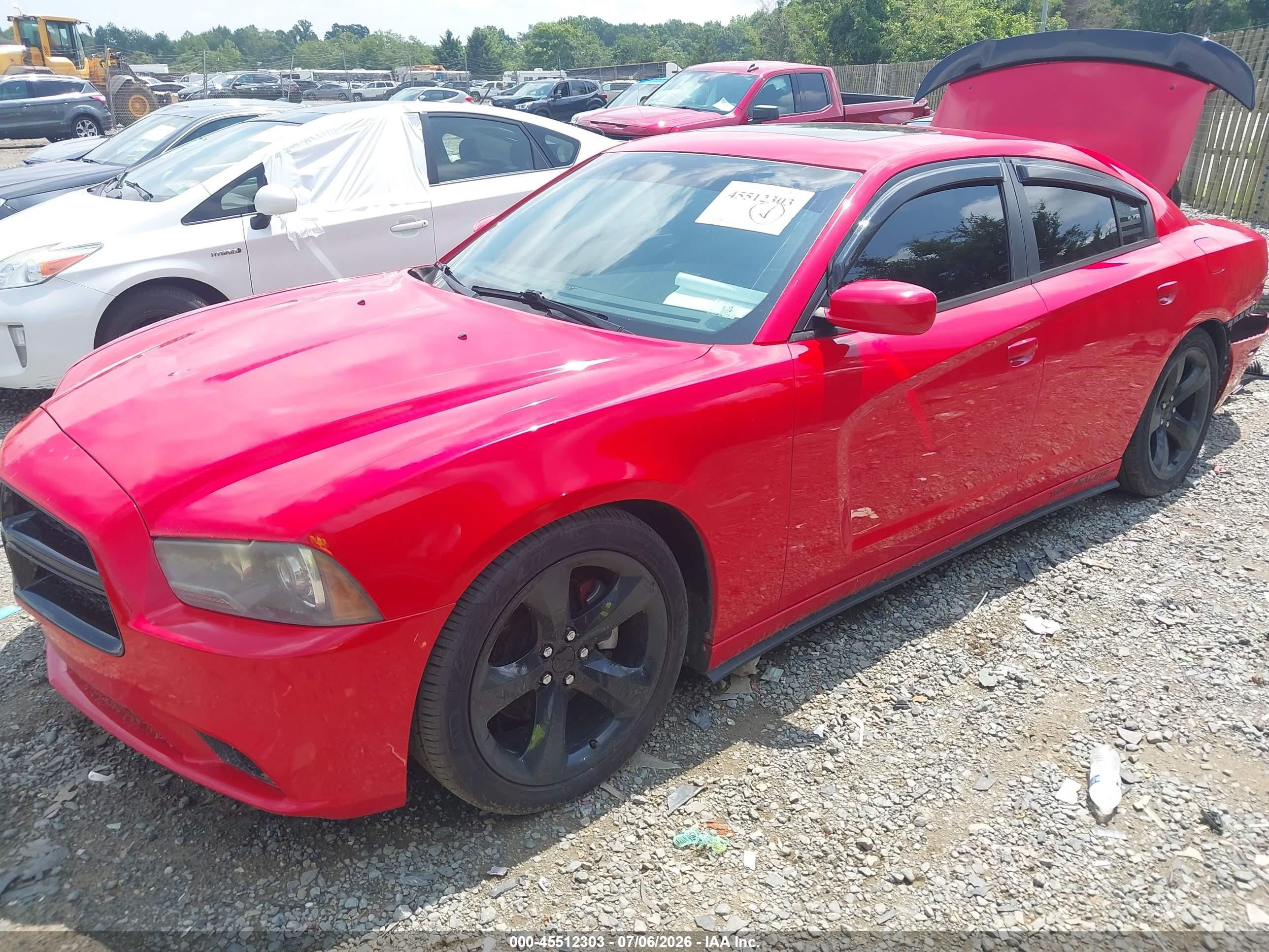 2013 Dodge Charger R/t Red vin: 2C3CDXCT9DH737915