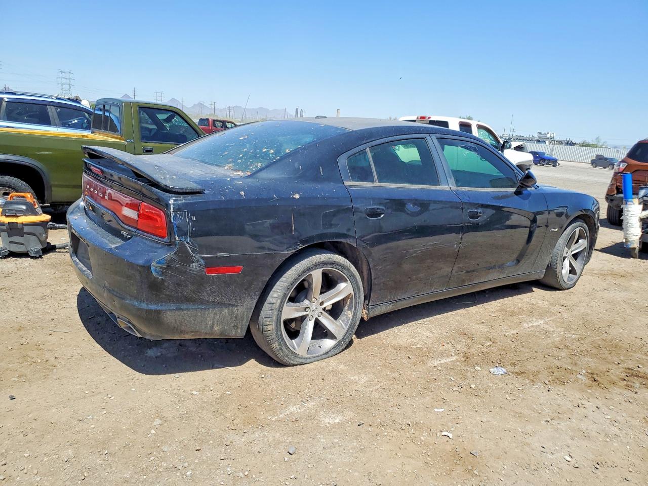2014 Dodge Charger R Черный vin: 2C3CDXCT9EH158991