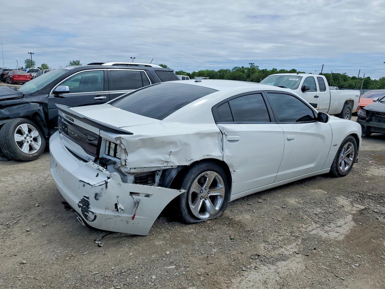 2014 Dodge Charger R White vin: 2C3CDXCT9EH353358