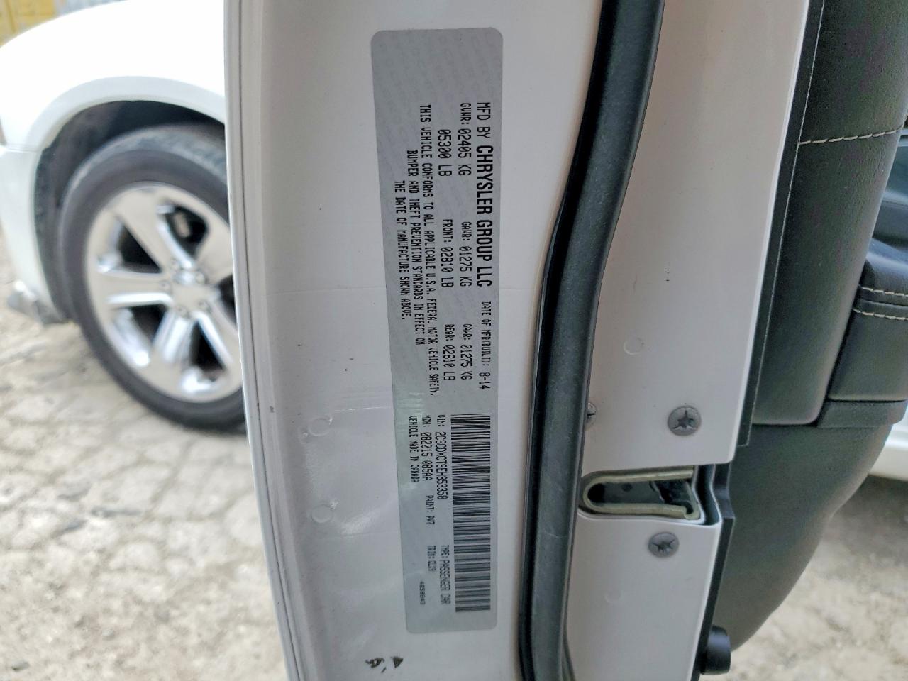 2014 Dodge Charger R White vin: 2C3CDXCT9EH353358