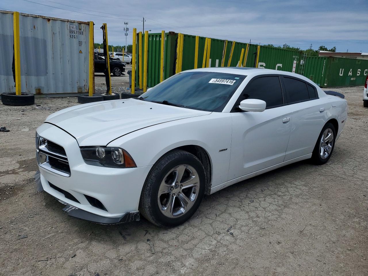 2014 Dodge Charger R White vin: 2C3CDXCT9EH353358