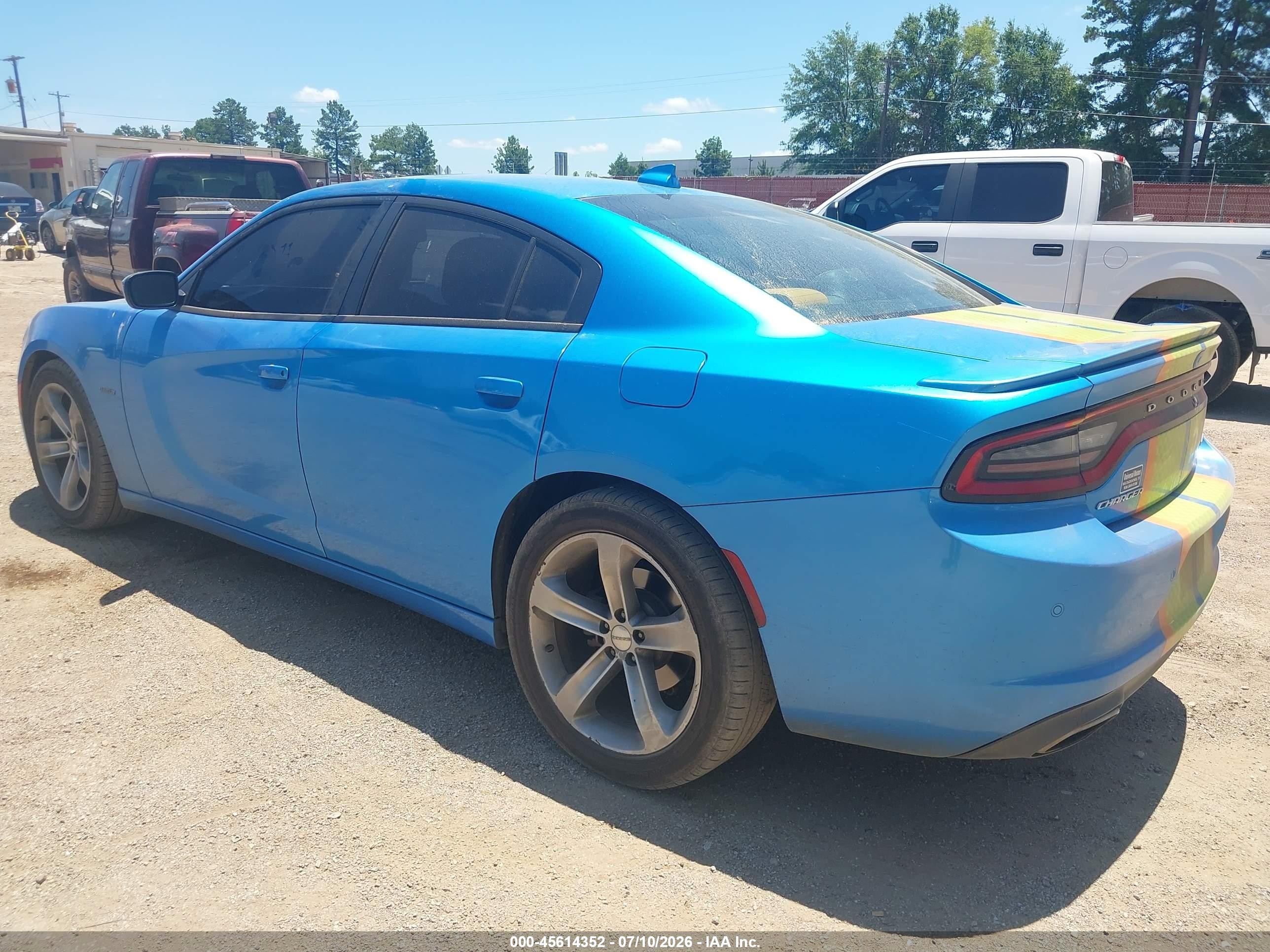 2015 Dodge Charger R/t Blue vin: 2C3CDXCT9FH852081