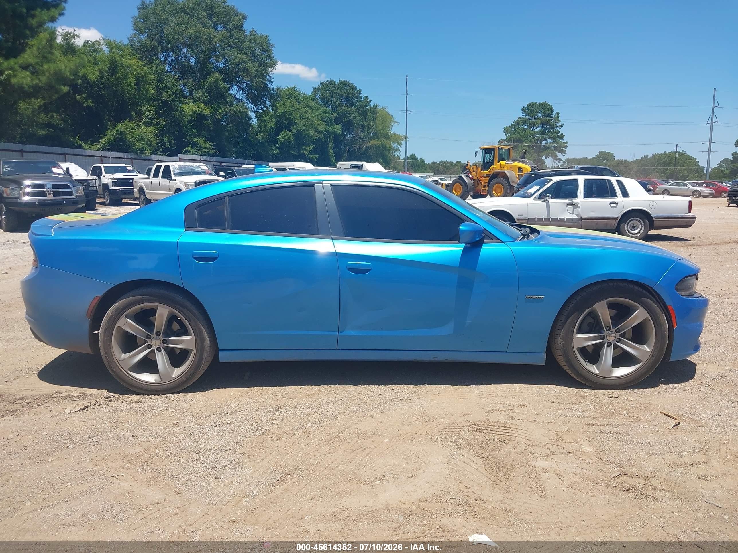 2015 Dodge Charger R/t Blue vin: 2C3CDXCT9FH852081