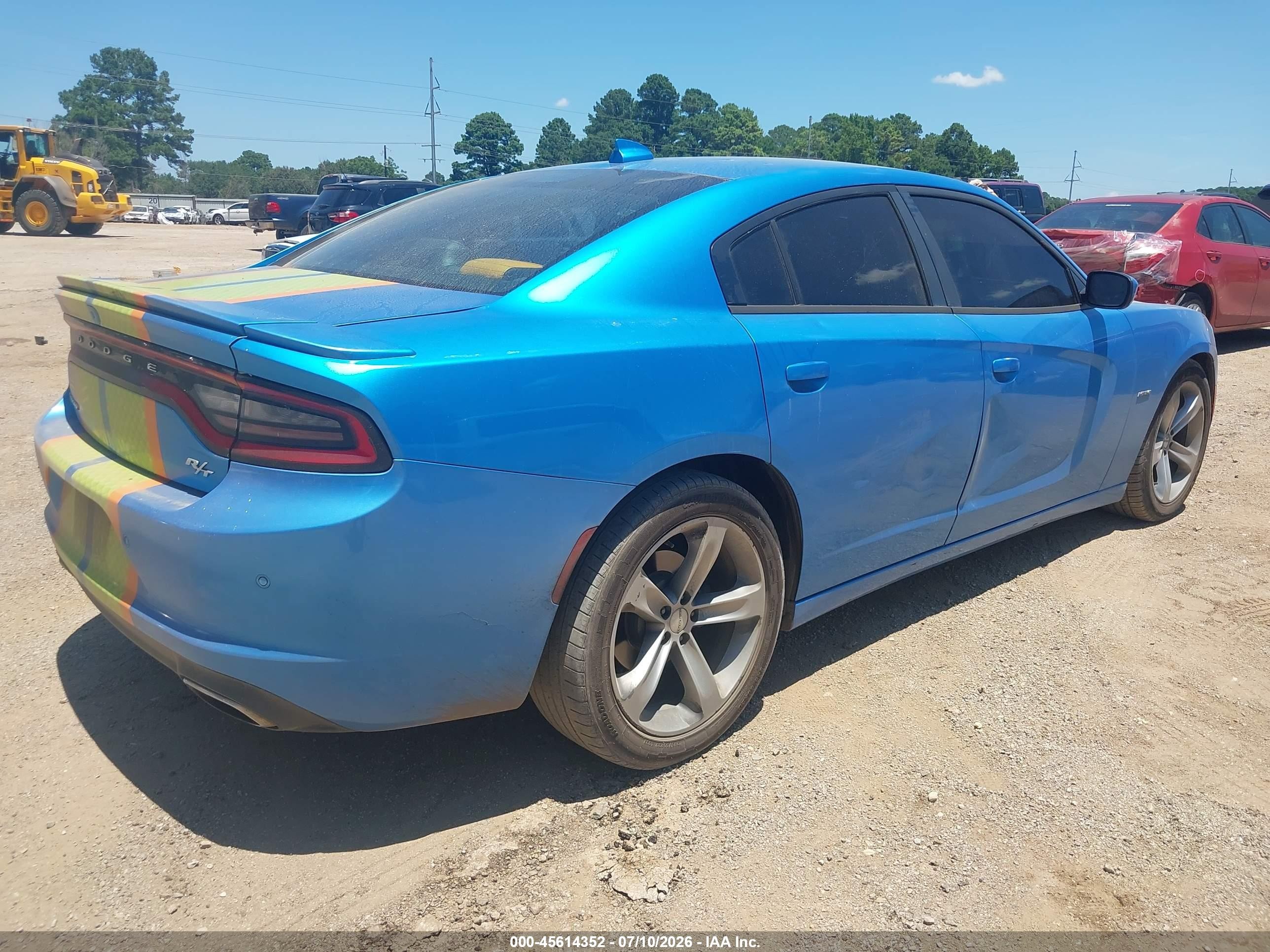2015 Dodge Charger R/t Blue vin: 2C3CDXCT9FH852081