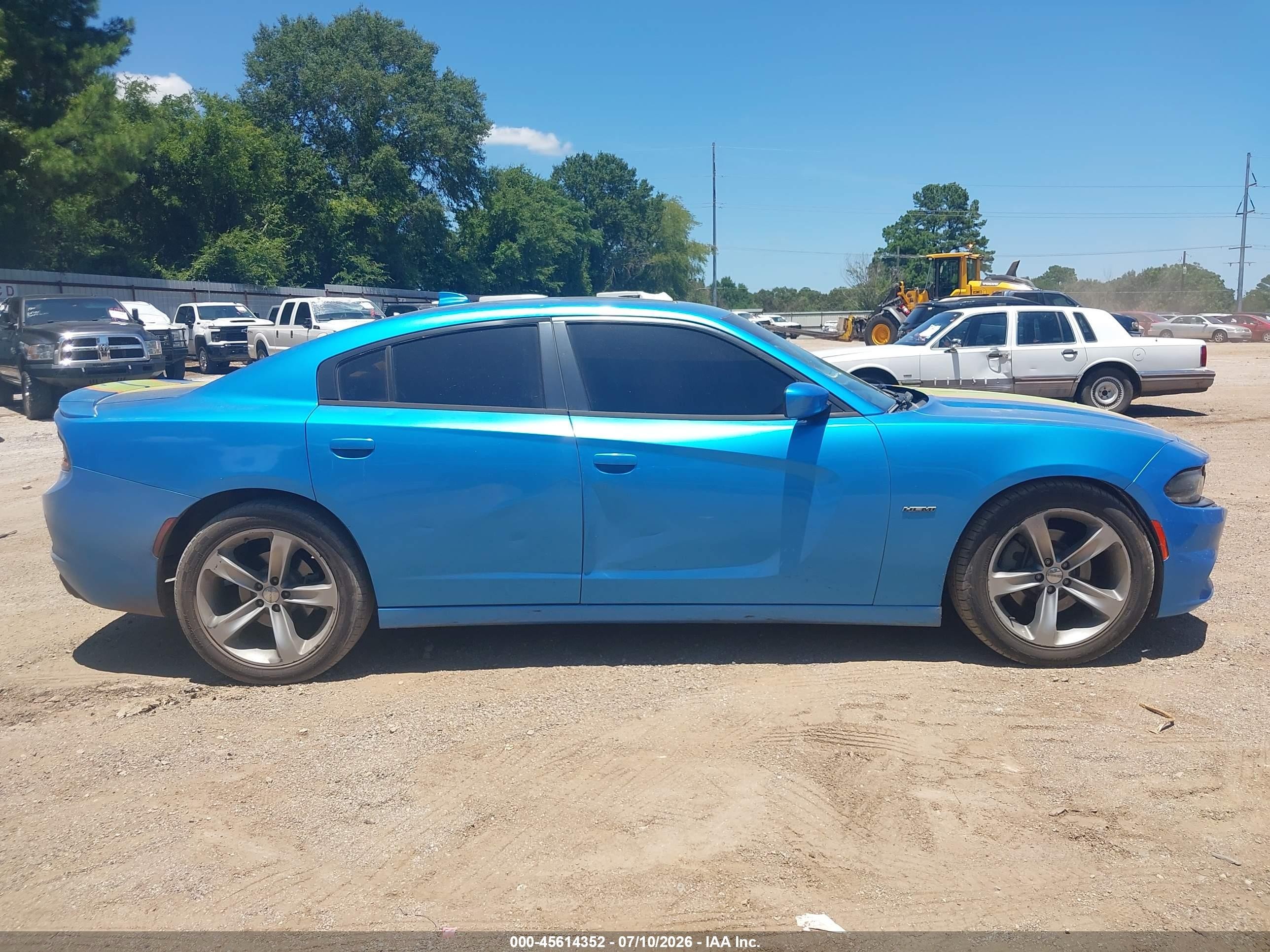 2015 Dodge Charger R/t Blue vin: 2C3CDXCT9FH852081