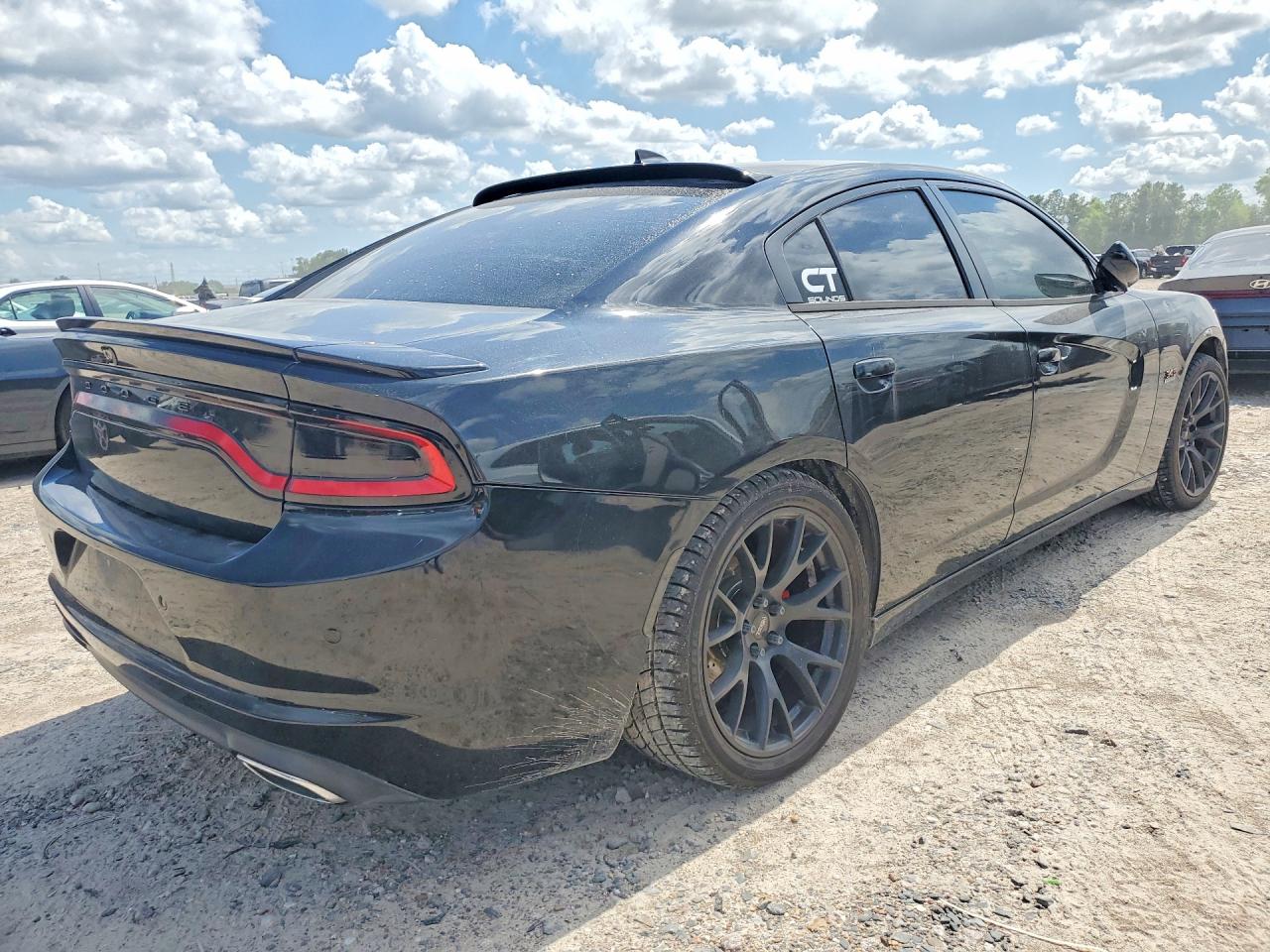 2015 Dodge Charger R Black vin: 2C3CDXCT9FH915857
