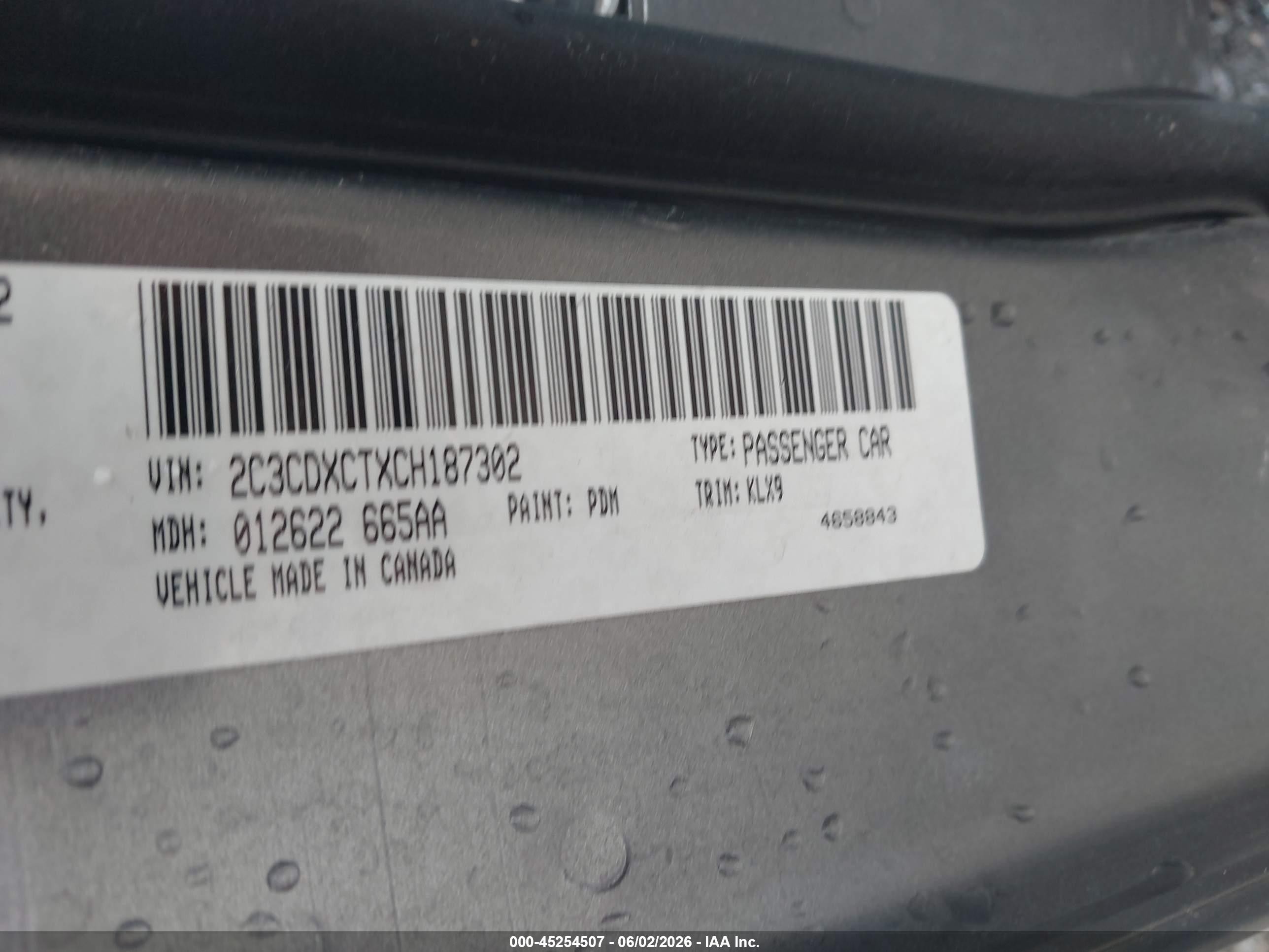 2012 Dodge Charger R/t Gray vin: 2C3CDXCTXCH187302