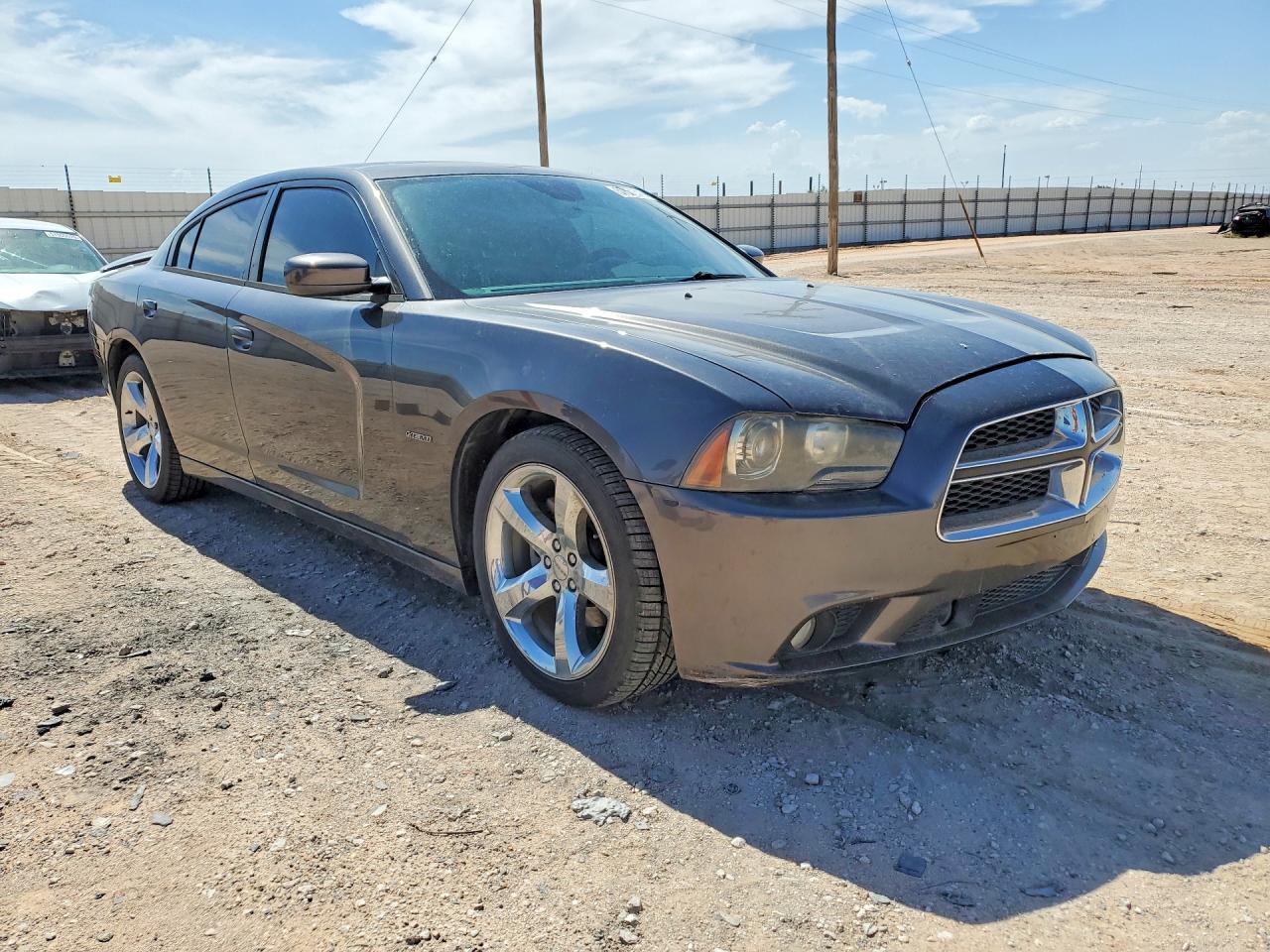 2014 Dodge Charger R Gray vin: 2C3CDXCTXEH180630