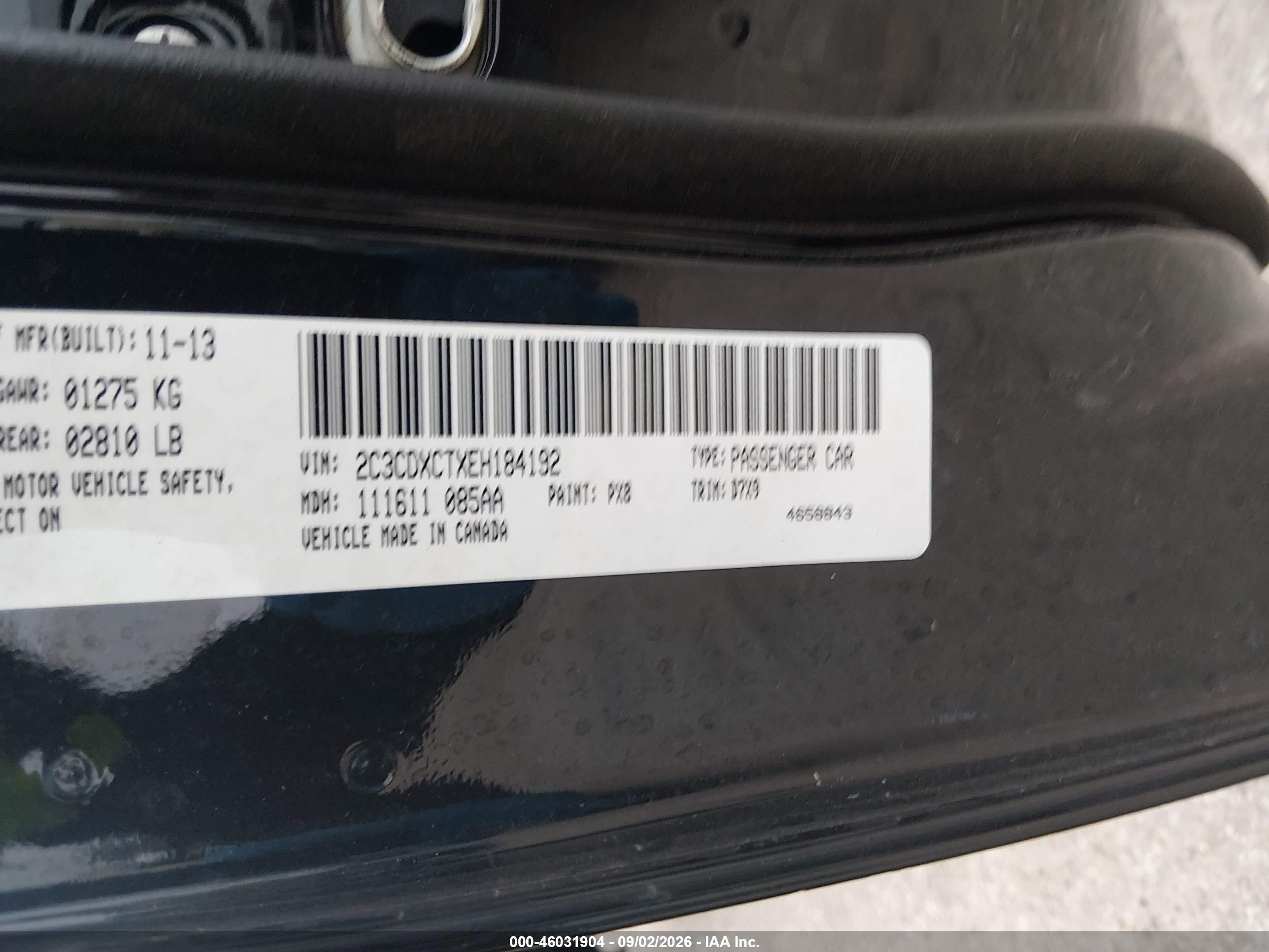 2014 Dodge Charger R/t Black vin: 2C3CDXCTXEH184192