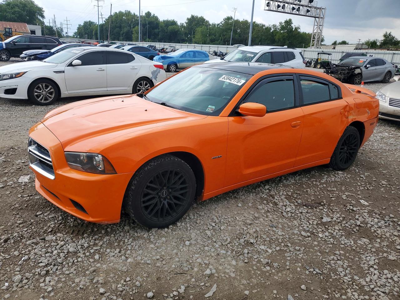 2014 Dodge Charger R/t Orange vin: 2C3CDXCTXEH213710