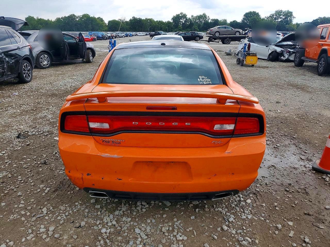 2014 Dodge Charger R/t Orange vin: 2C3CDXCTXEH213710