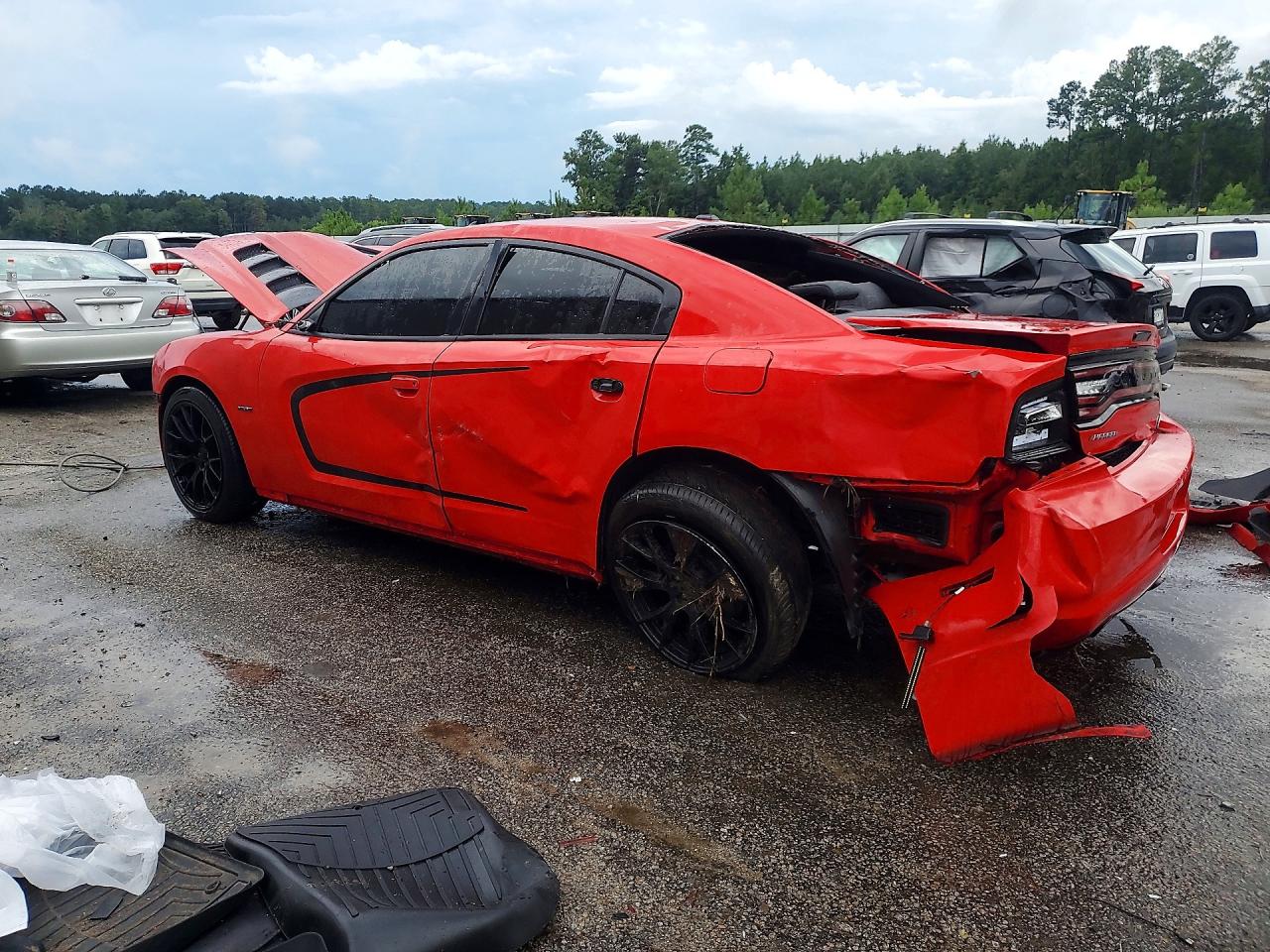 2014 Dodge Charger R/t Red vin: 2C3CDXCTXEH328193