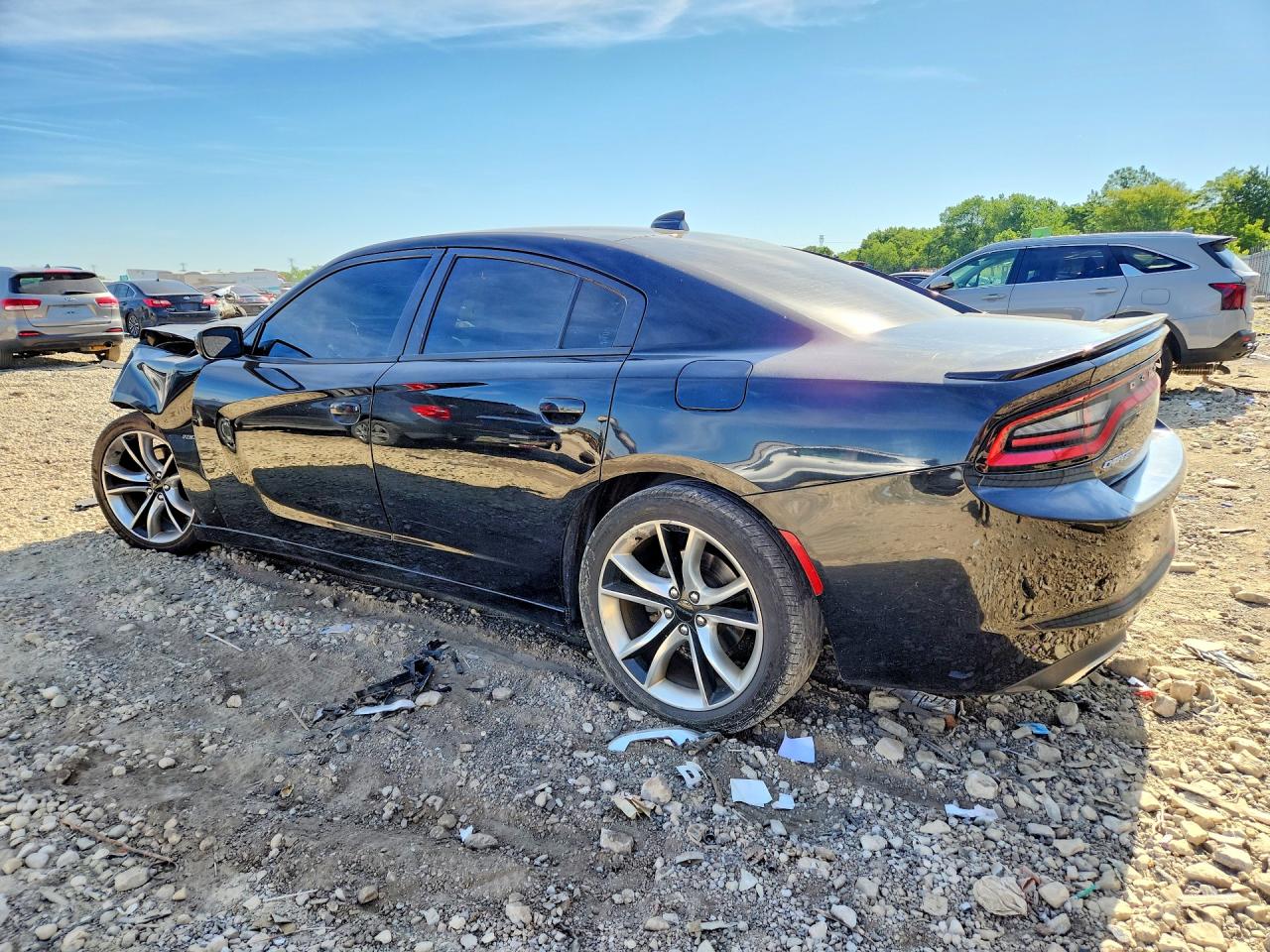 2015 Dodge Charger R Black vin: 2C3CDXCTXFH500966