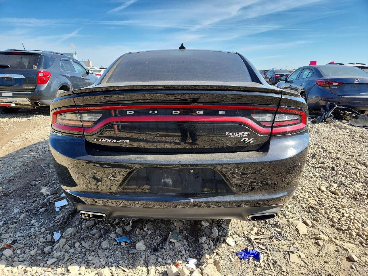 2015 Dodge Charger R Black vin: 2C3CDXCTXFH500966