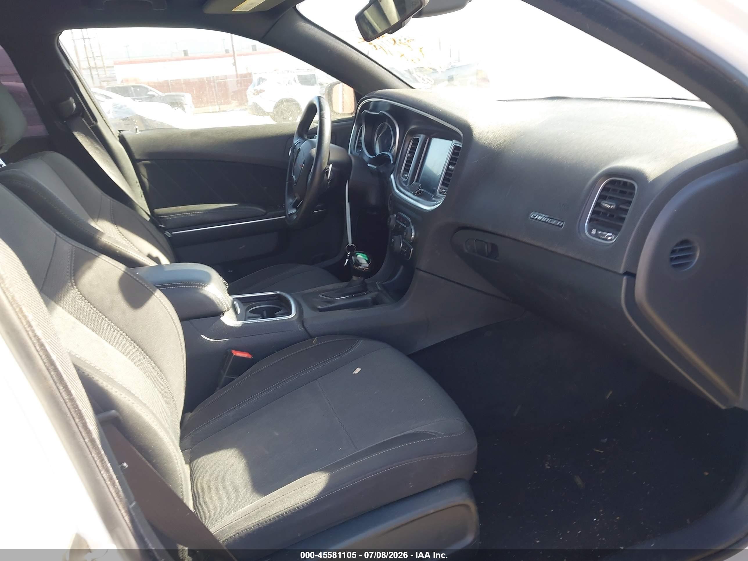 2015 Dodge Charger R/t White vin: 2C3CDXCTXFH754418