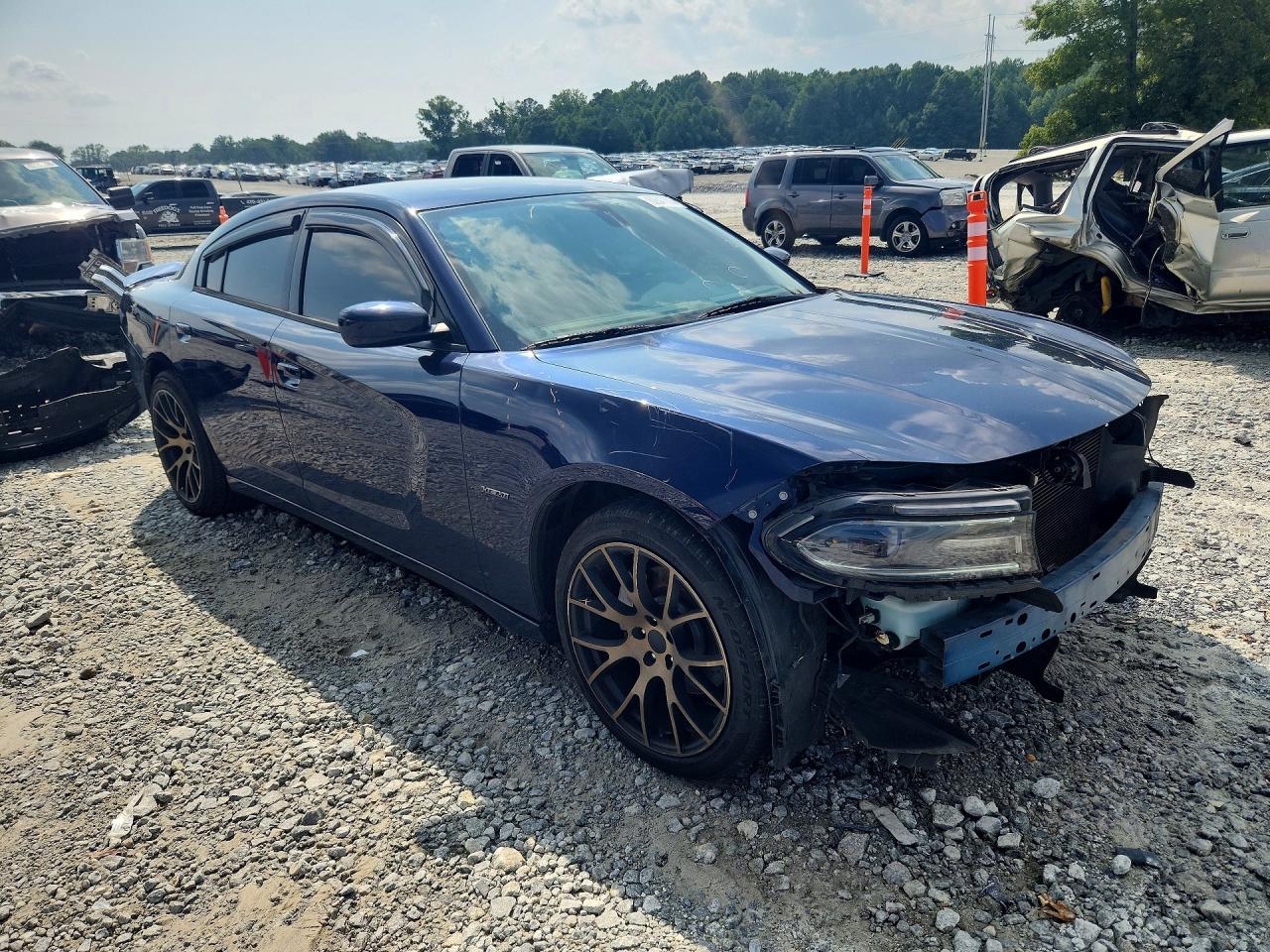 2015 Dodge Charger R/t Blue vin: 2C3CDXCTXFH809417