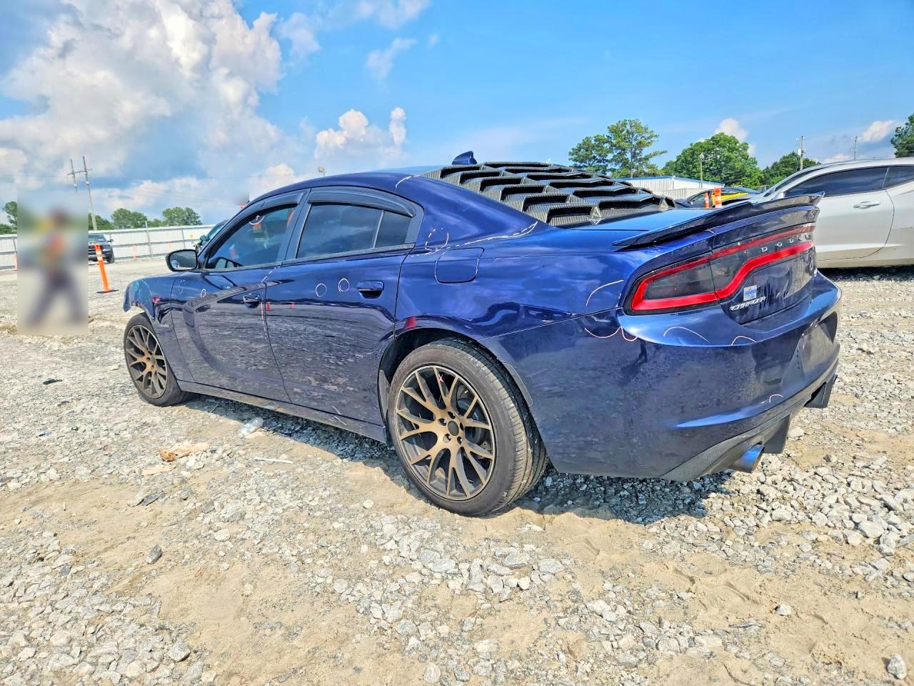 2015 Dodge Charger R/t Blue vin: 2C3CDXCTXFH809417