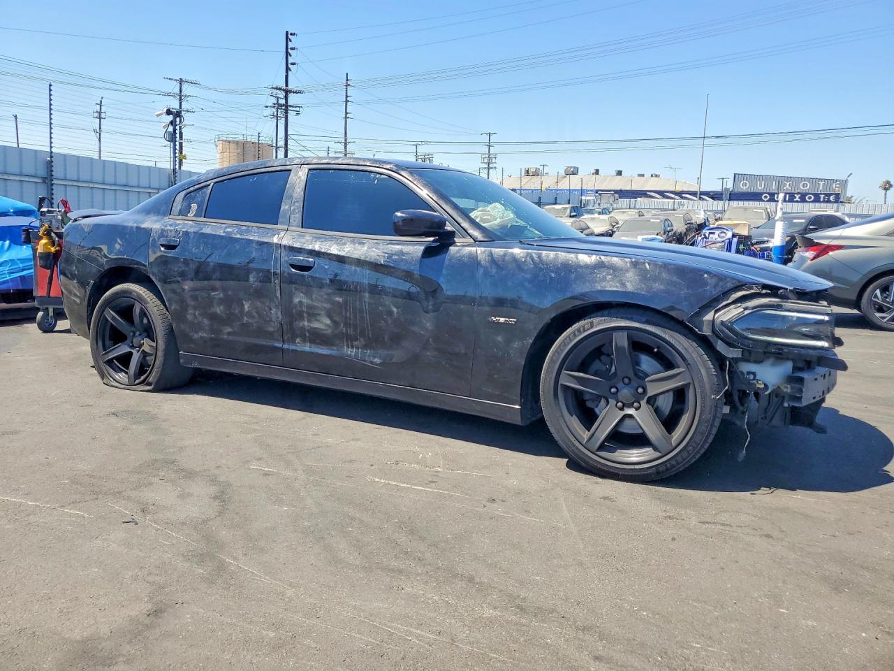 2015 Dodge Charger R/t Black vin: 2C3CDXCTXFH836665