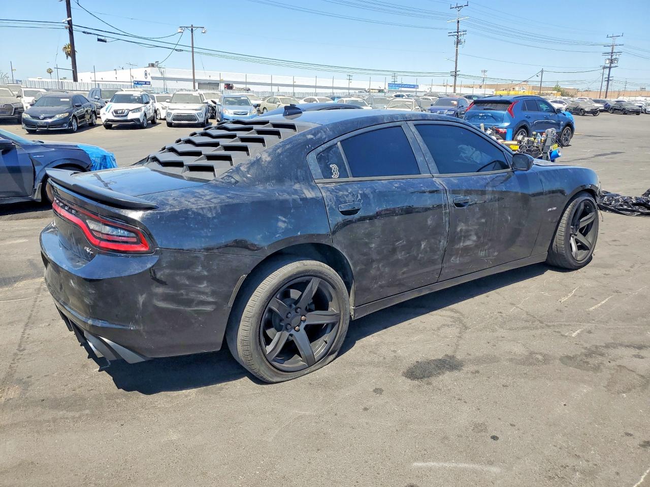 2015 Dodge Charger R/t Black vin: 2C3CDXCTXFH836665