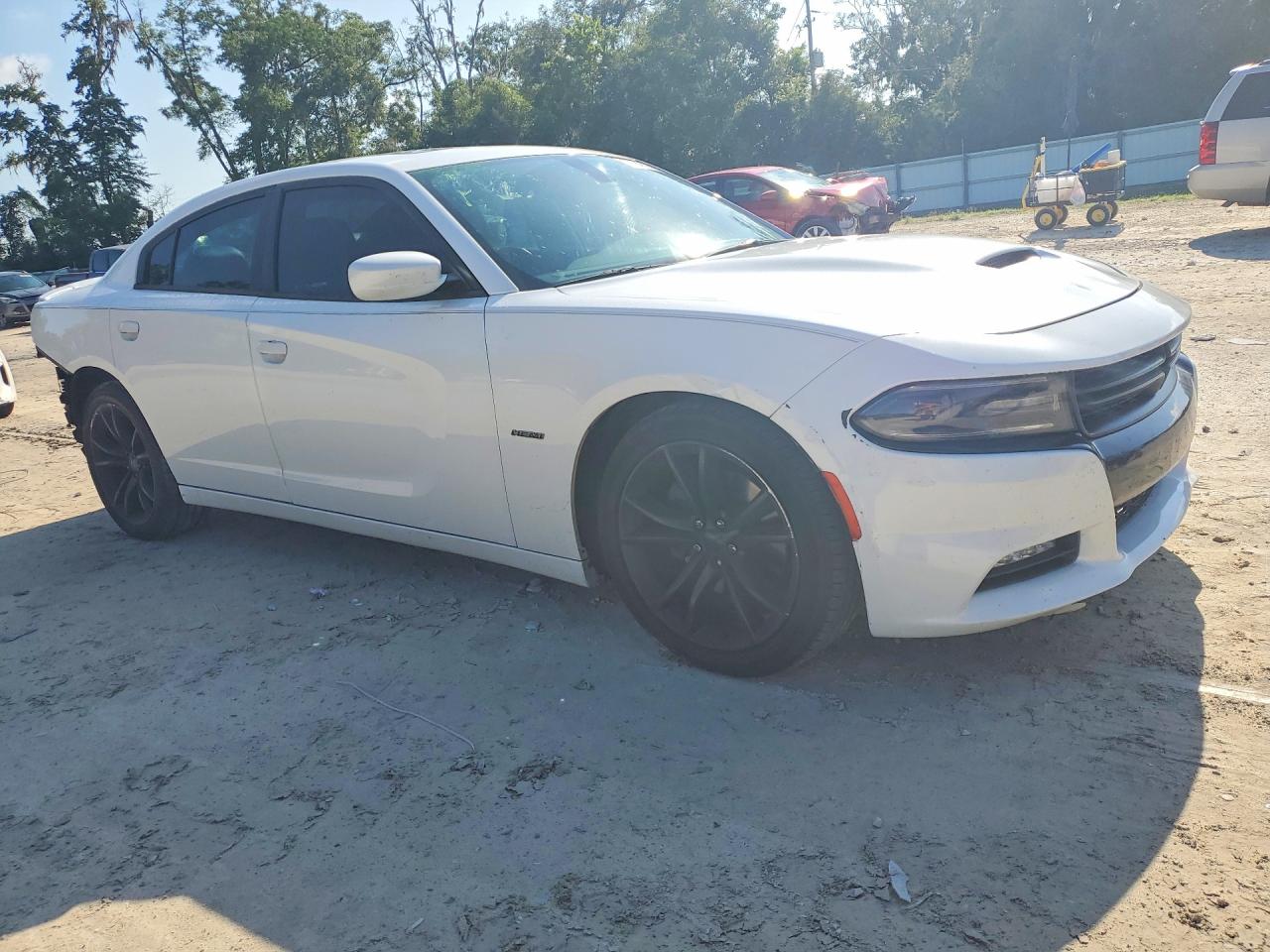 2015 Dodge Charger R White vin: 2C3CDXCTXFH895831