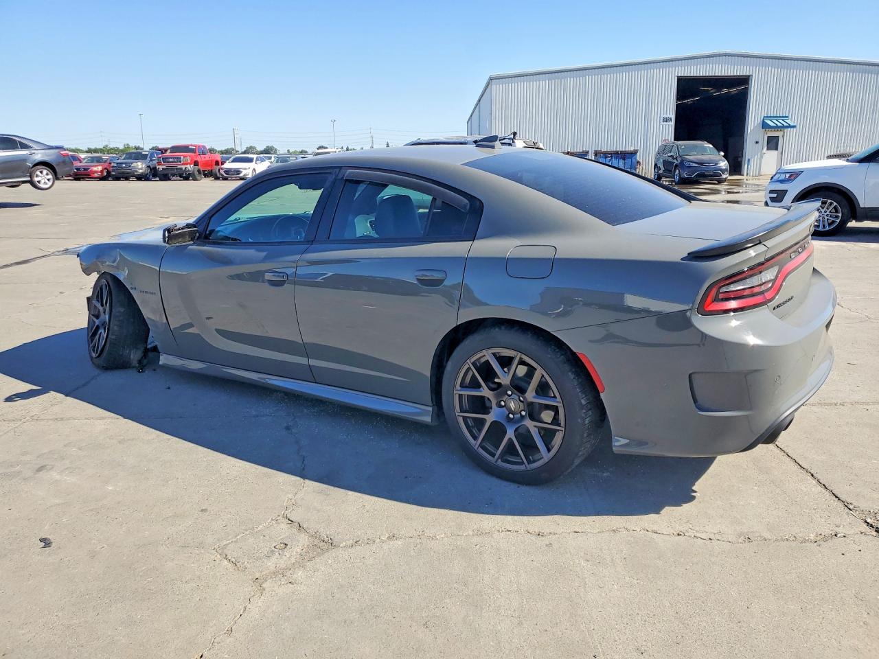 2018 Dodge Charger R Gray vin: 2C3CDXCTXJH157097