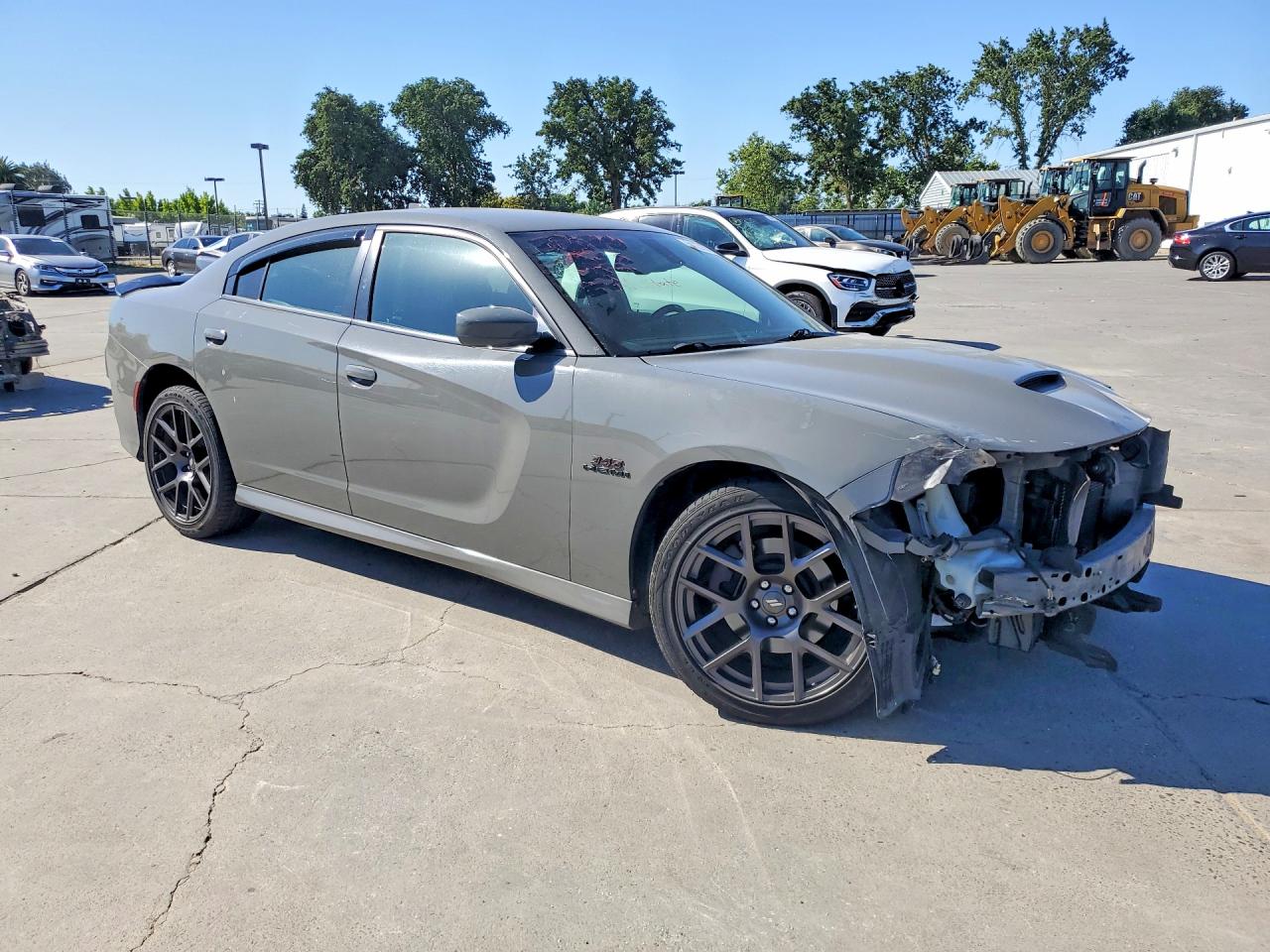 2018 Dodge Charger R Gray vin: 2C3CDXCTXJH157097