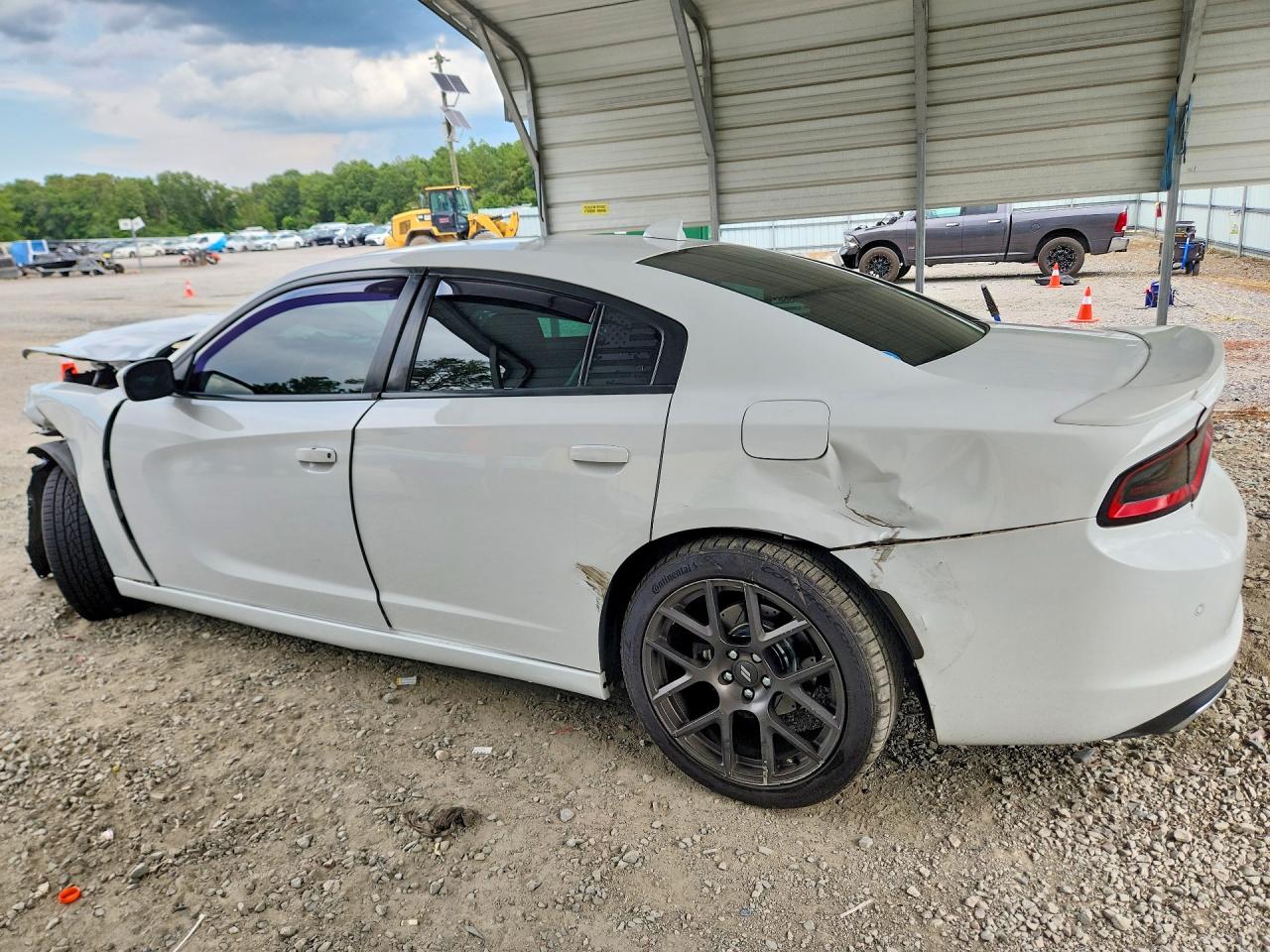 2018 Dodge Charger R/t White vin: 2C3CDXCTXJH221851