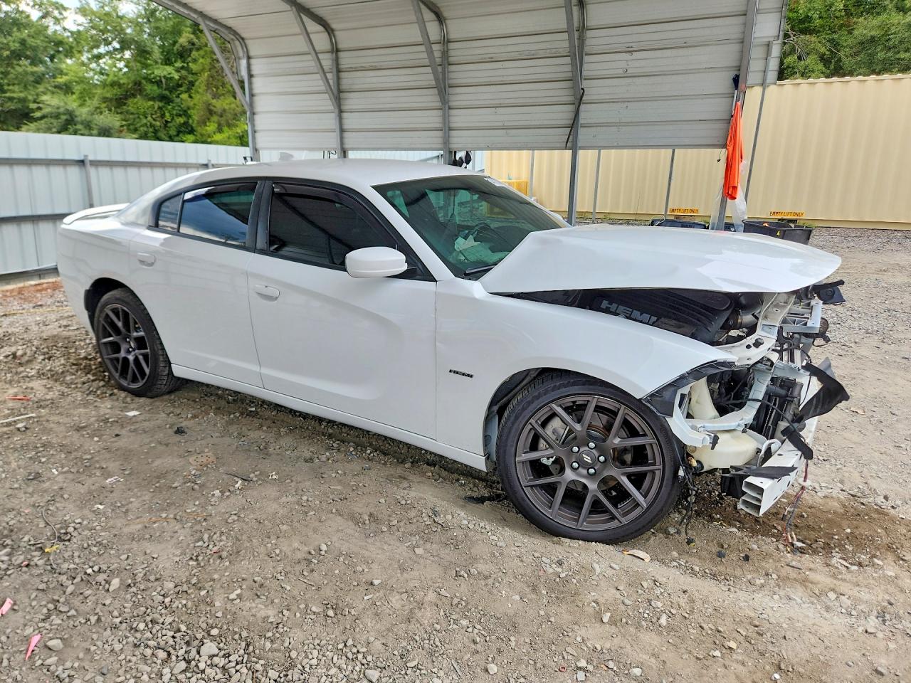 2018 Dodge Charger R/t White vin: 2C3CDXCTXJH221851
