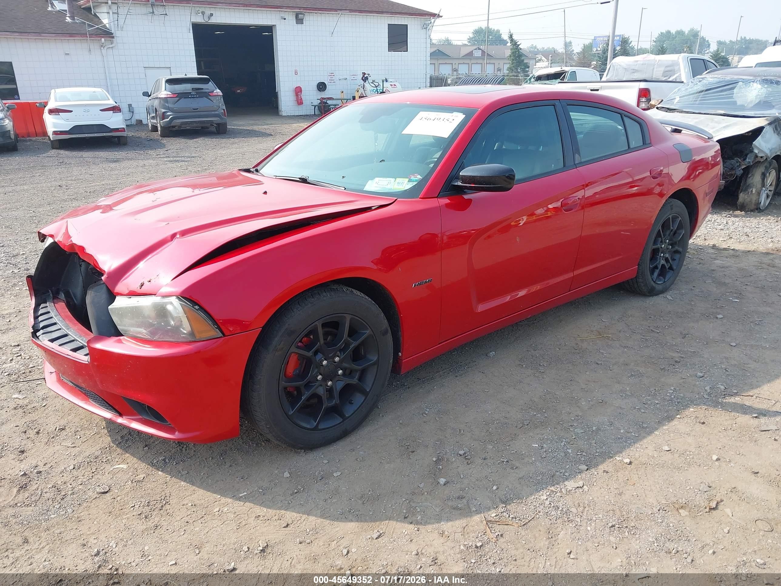 2012 Dodge Charger R/t Red vin: 2C3CDXDT1CH156681