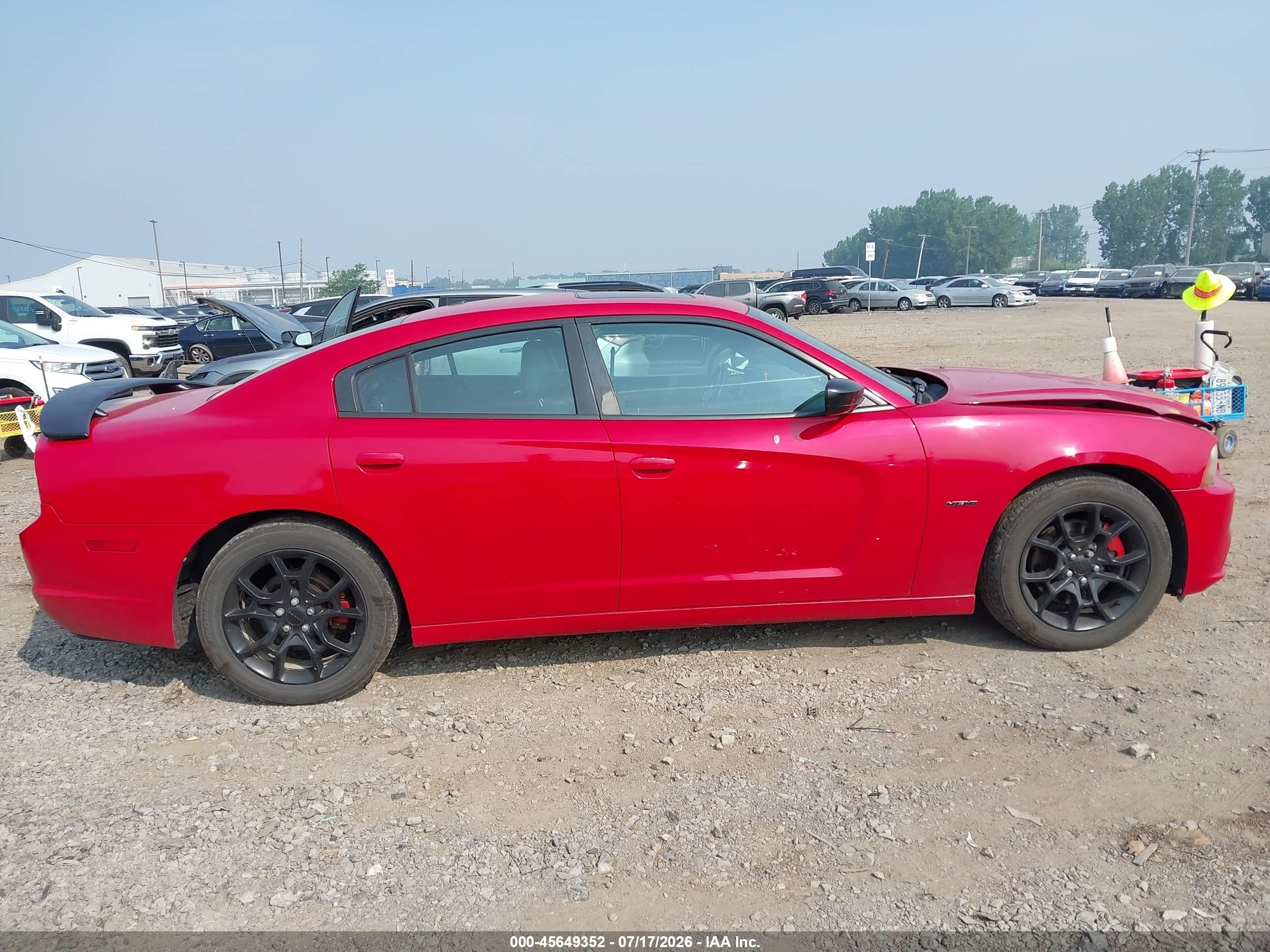 2012 Dodge Charger R/t Red vin: 2C3CDXDT1CH156681