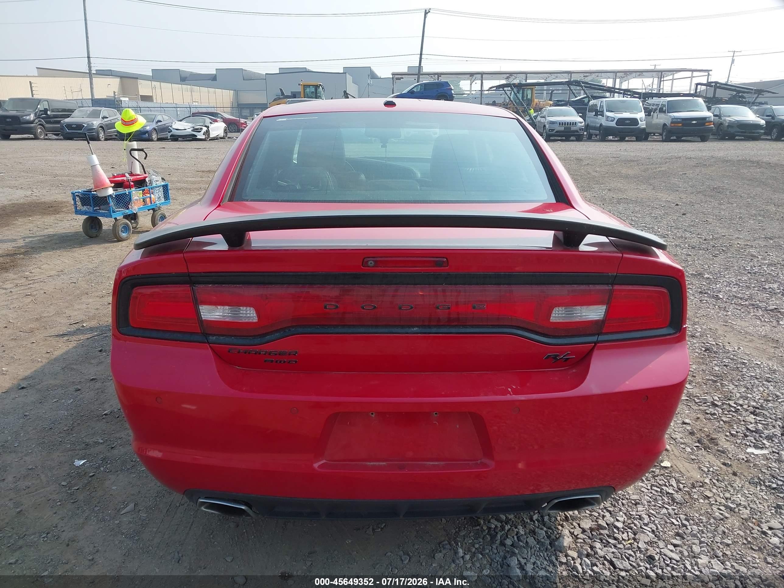2012 Dodge Charger R/t Red vin: 2C3CDXDT1CH156681