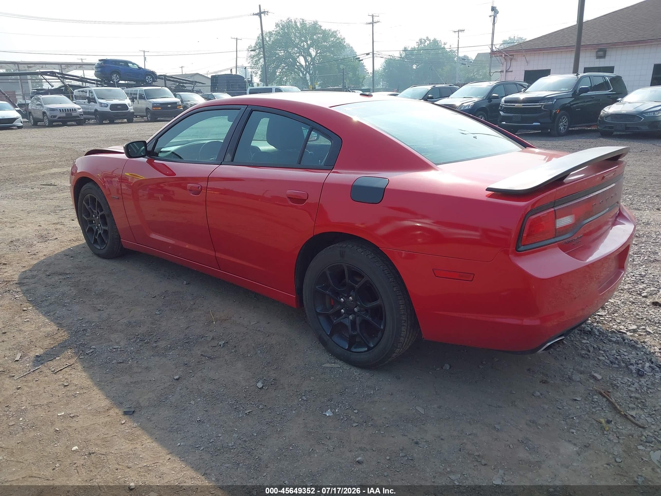 2012 Dodge Charger R/t Red vin: 2C3CDXDT1CH156681