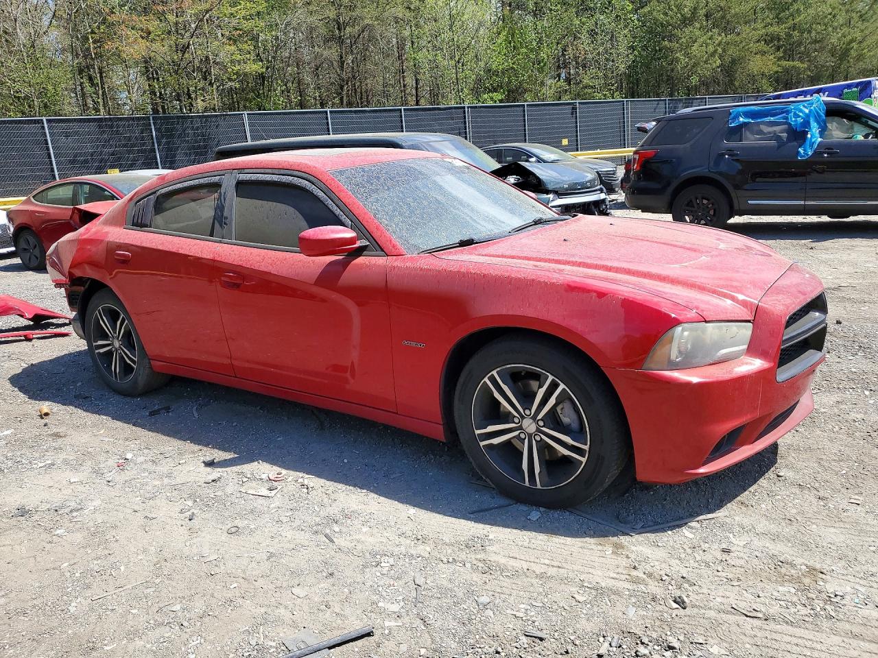 2013 Dodge Charger R Red vin: 2C3CDXDT1DH645020