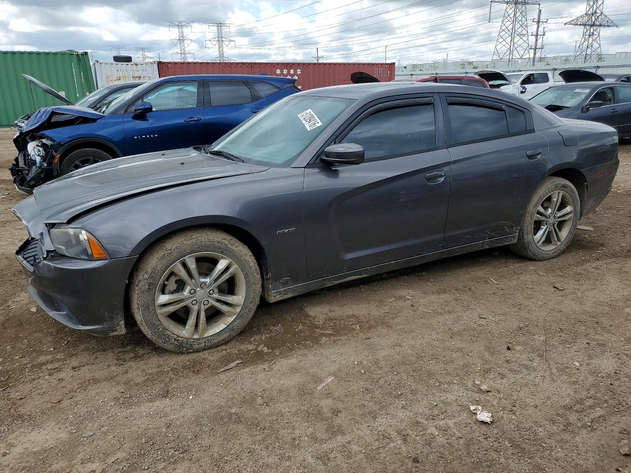 2014 Dodge Charger R Gray vin: 2C3CDXDT1EH103059