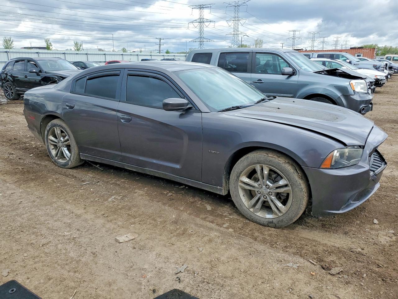 2014 Dodge Charger R Gray vin: 2C3CDXDT1EH103059