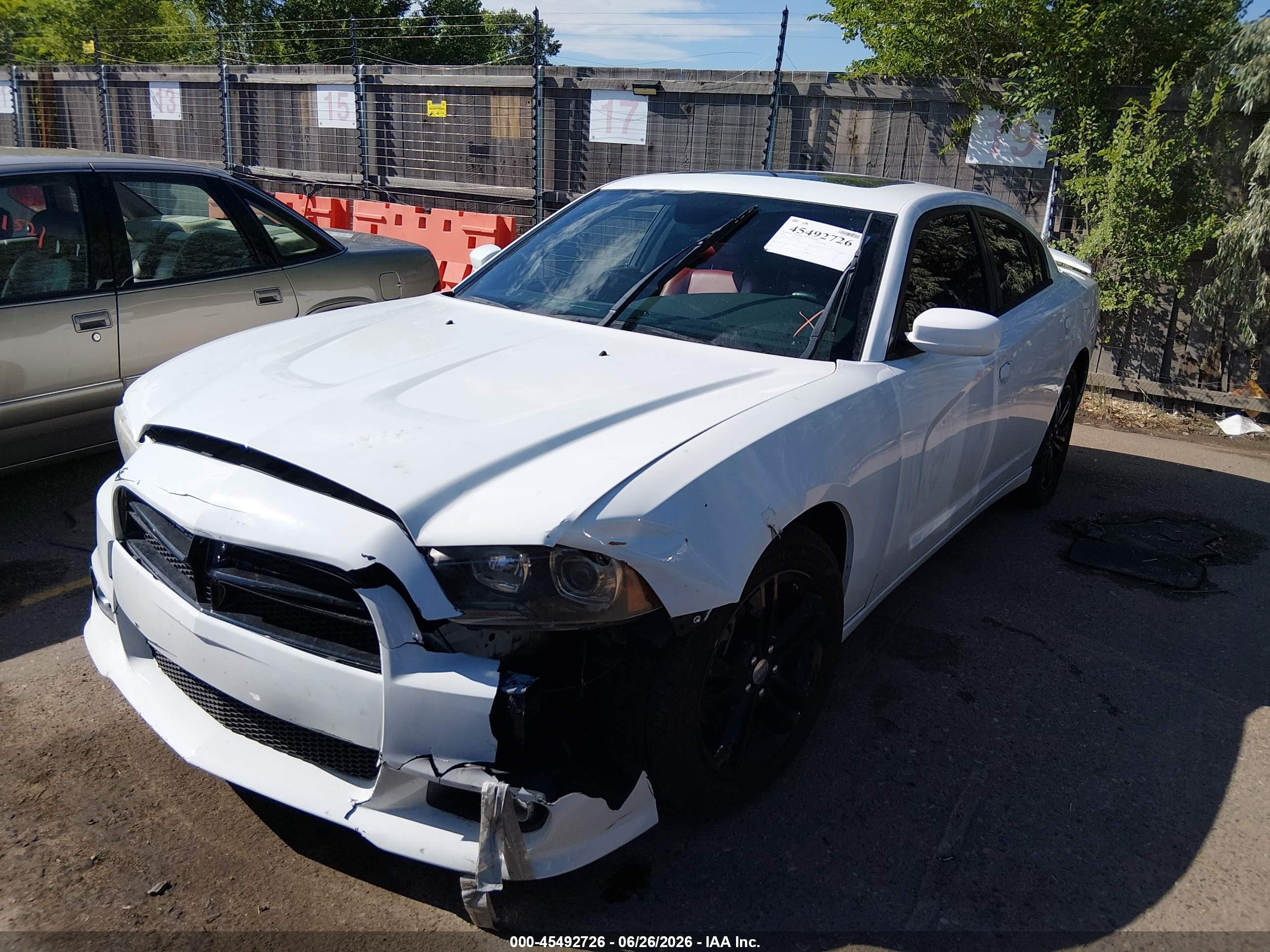 2014 Dodge Charger R/t White vin: 2C3CDXDT2EH144204