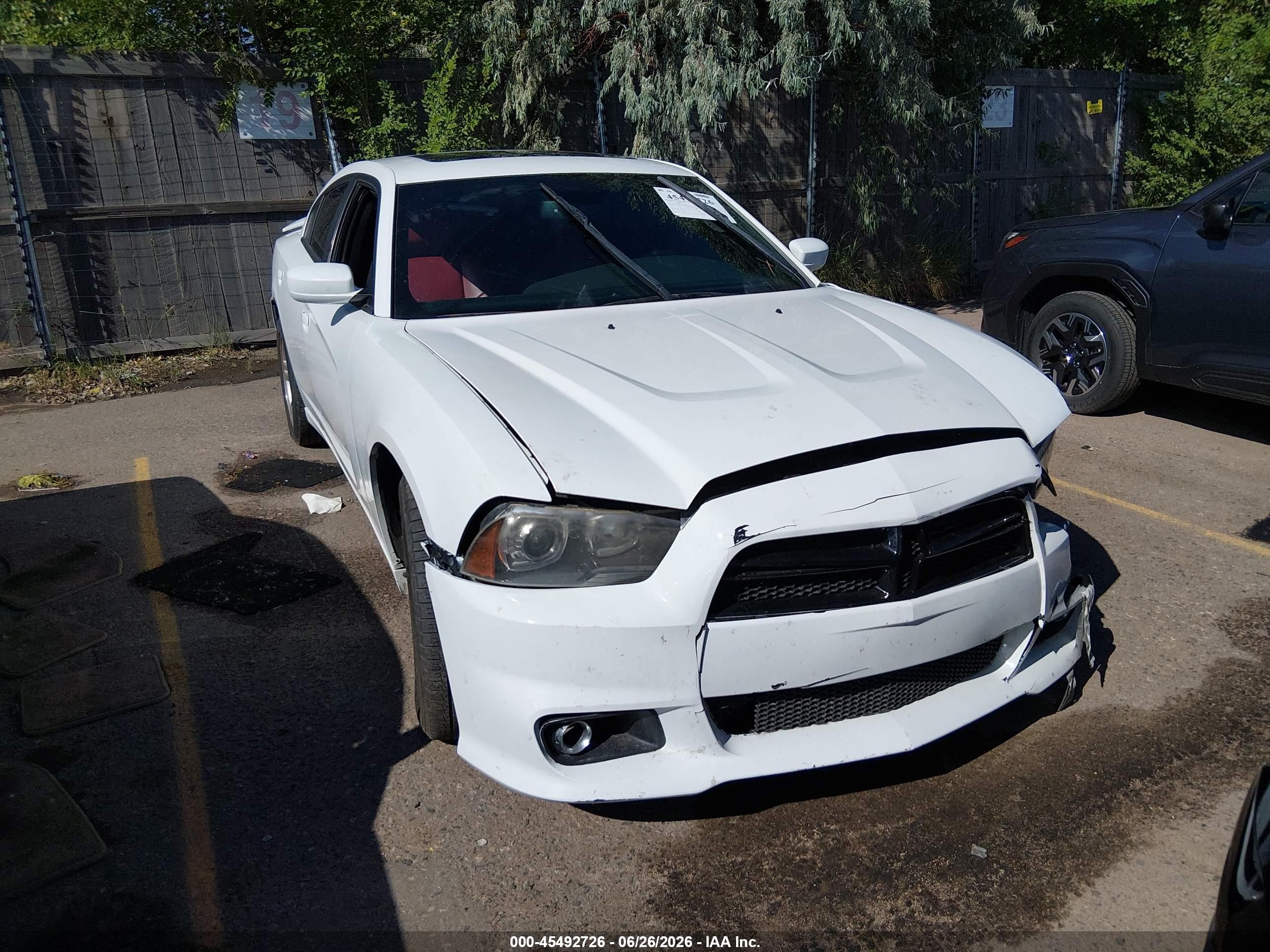 2014 Dodge Charger R/t White vin: 2C3CDXDT2EH144204