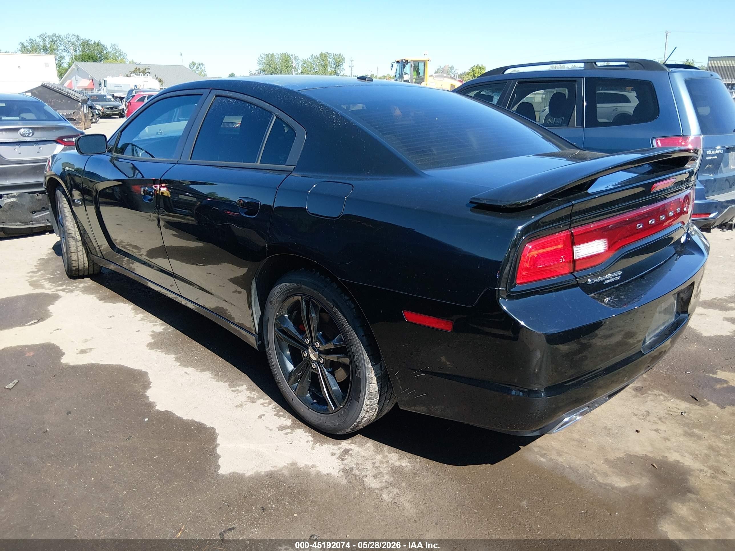 2014 Dodge Charger R/t Plus Black vin: 2C3CDXDT2EH278033