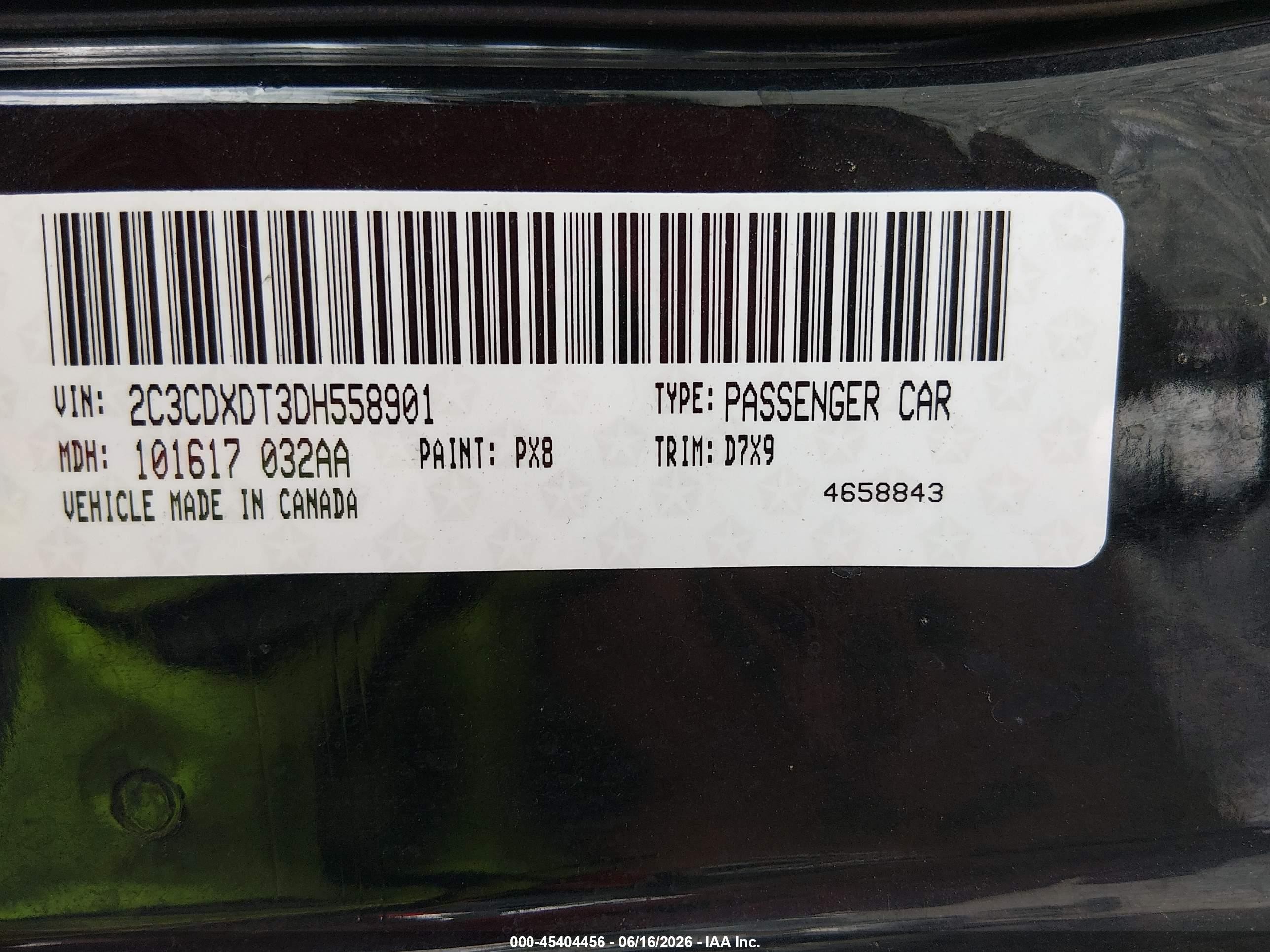 2013 Dodge Charger R/t Black vin: 2C3CDXDT3DH558901