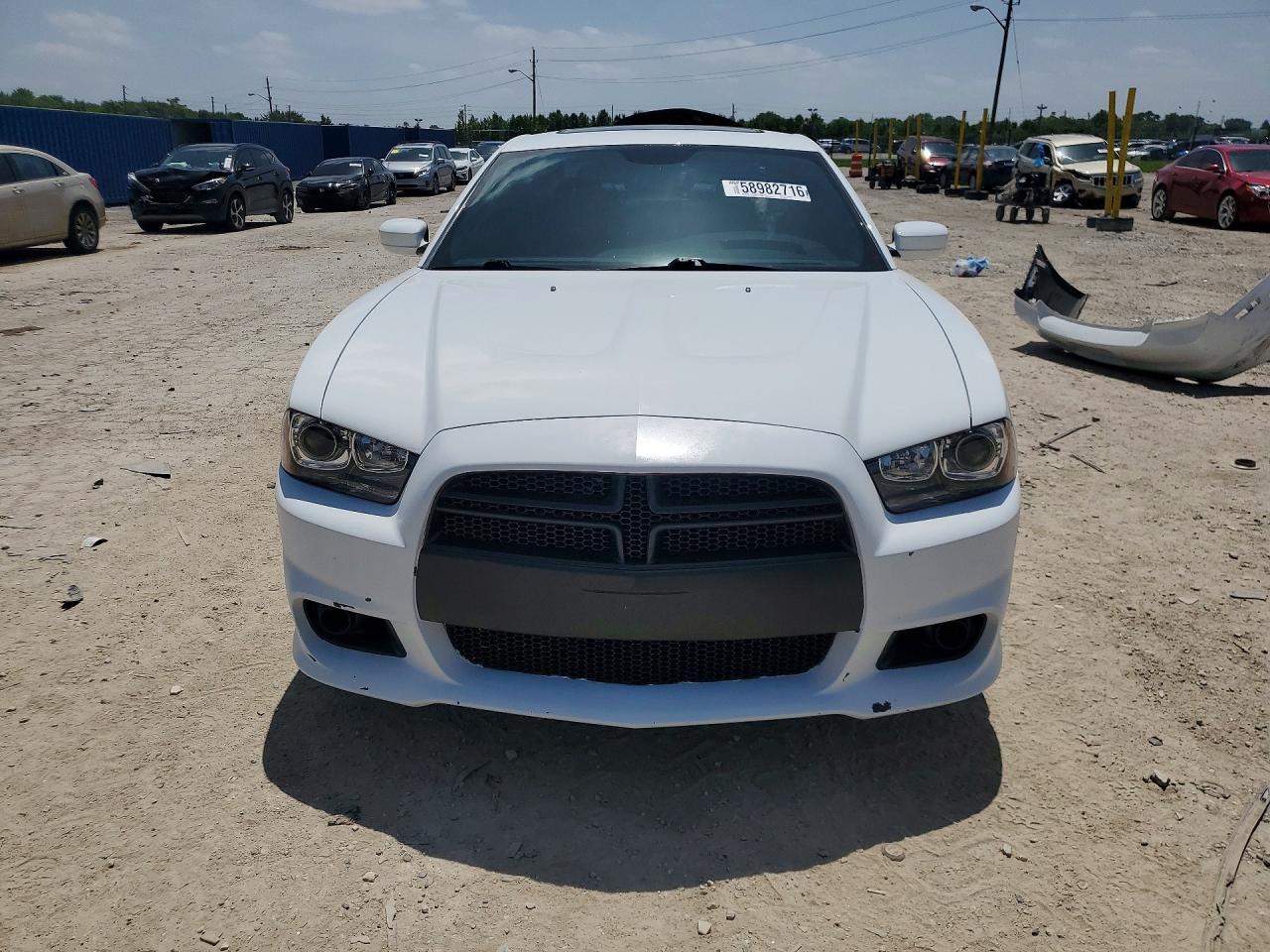 2014 Dodge Charger R/t White vin: 2C3CDXDT4EH242618