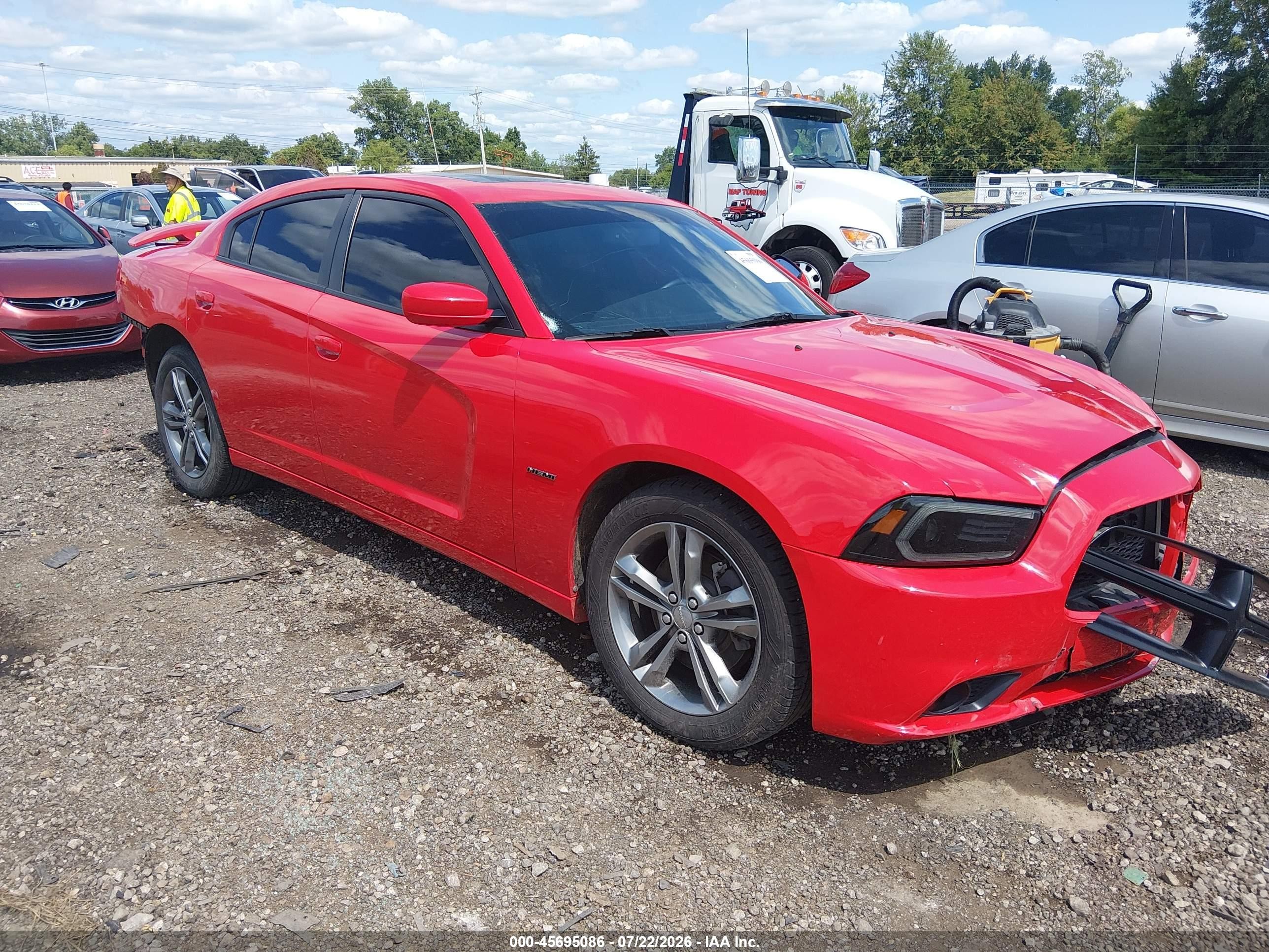 2014 Dodge Charger R/t Red vin: 2C3CDXDT5EH248783