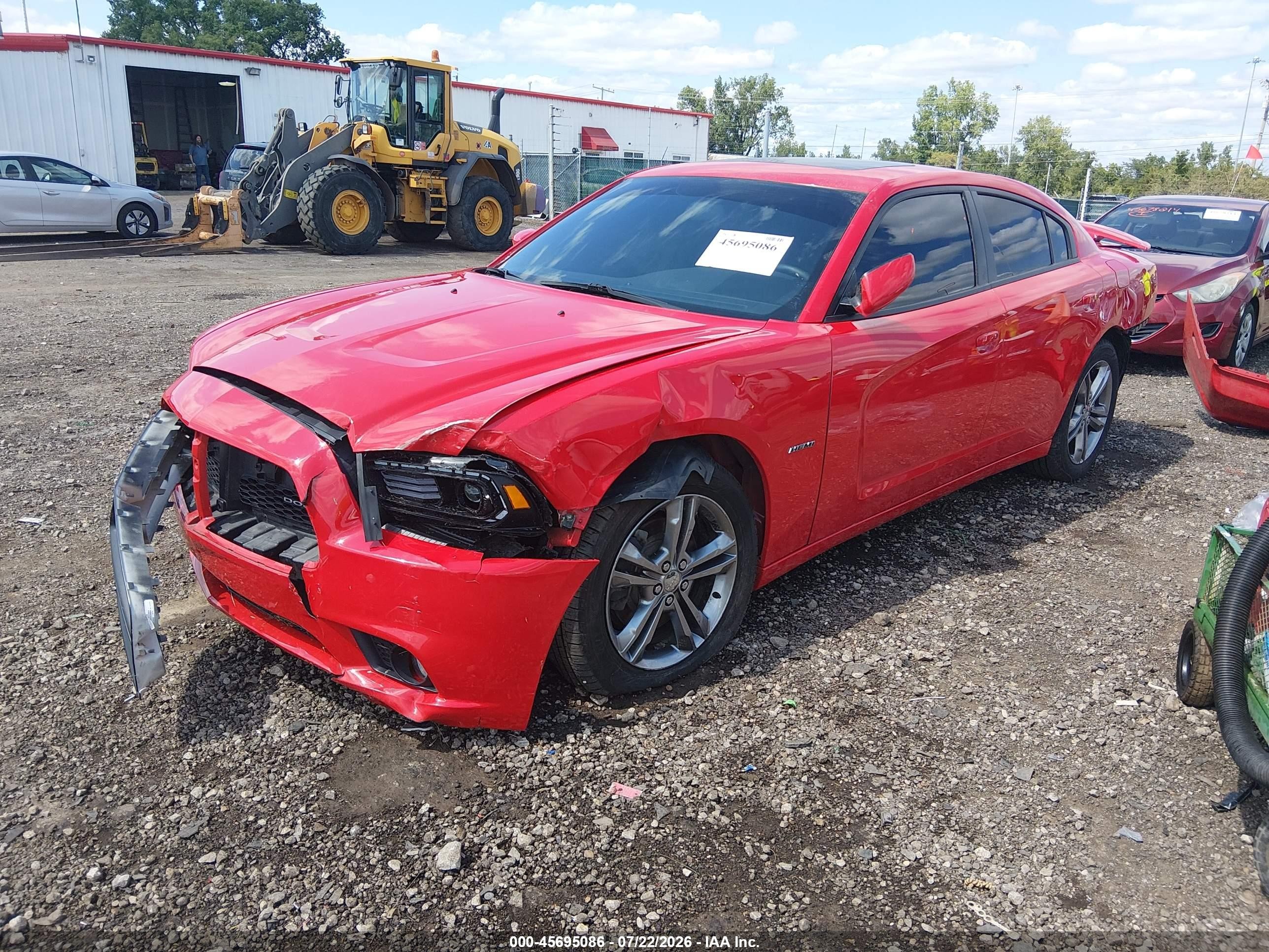 2014 Dodge Charger R/t Red vin: 2C3CDXDT5EH248783