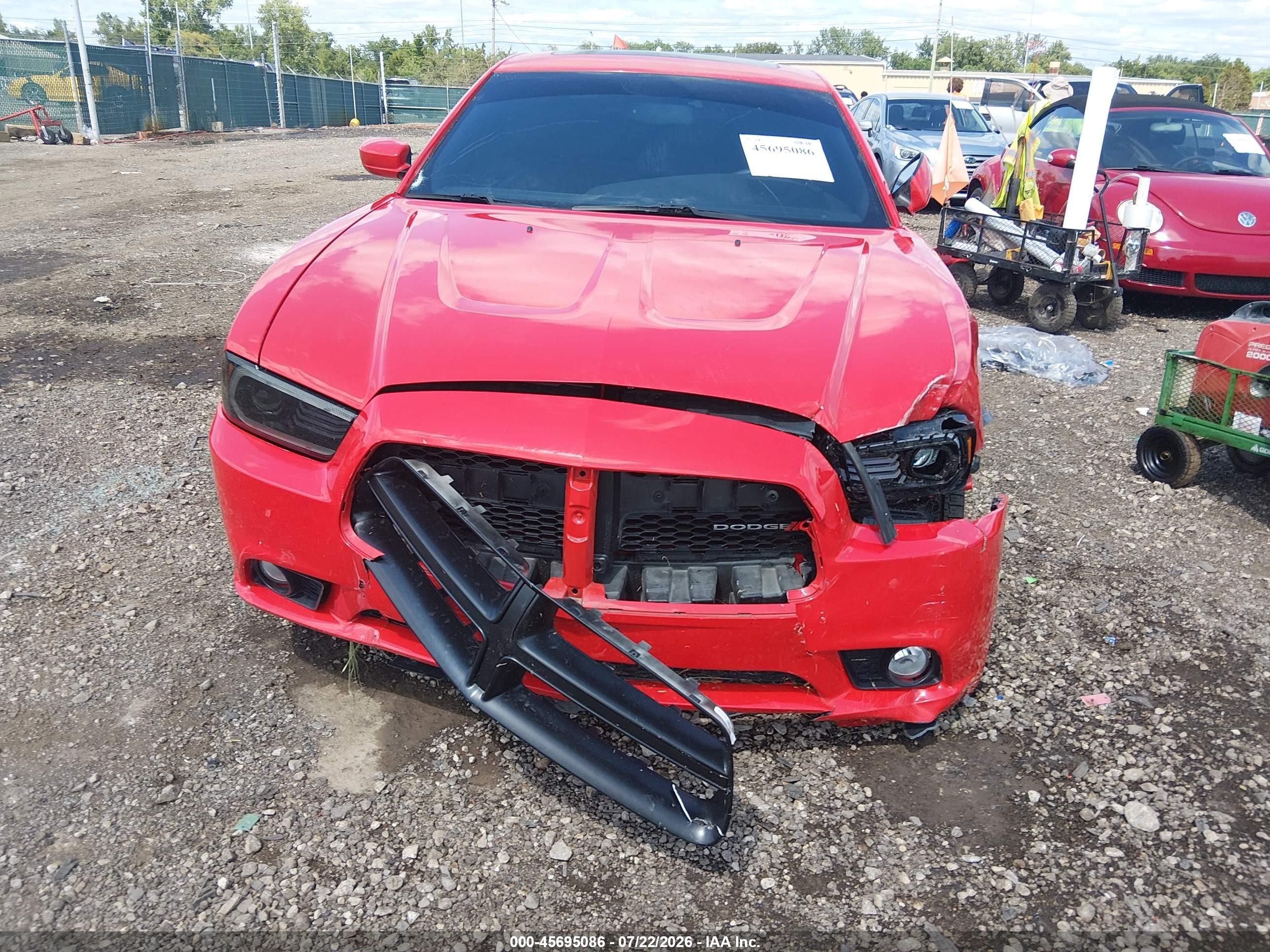 2014 Dodge Charger R/t Red vin: 2C3CDXDT5EH248783