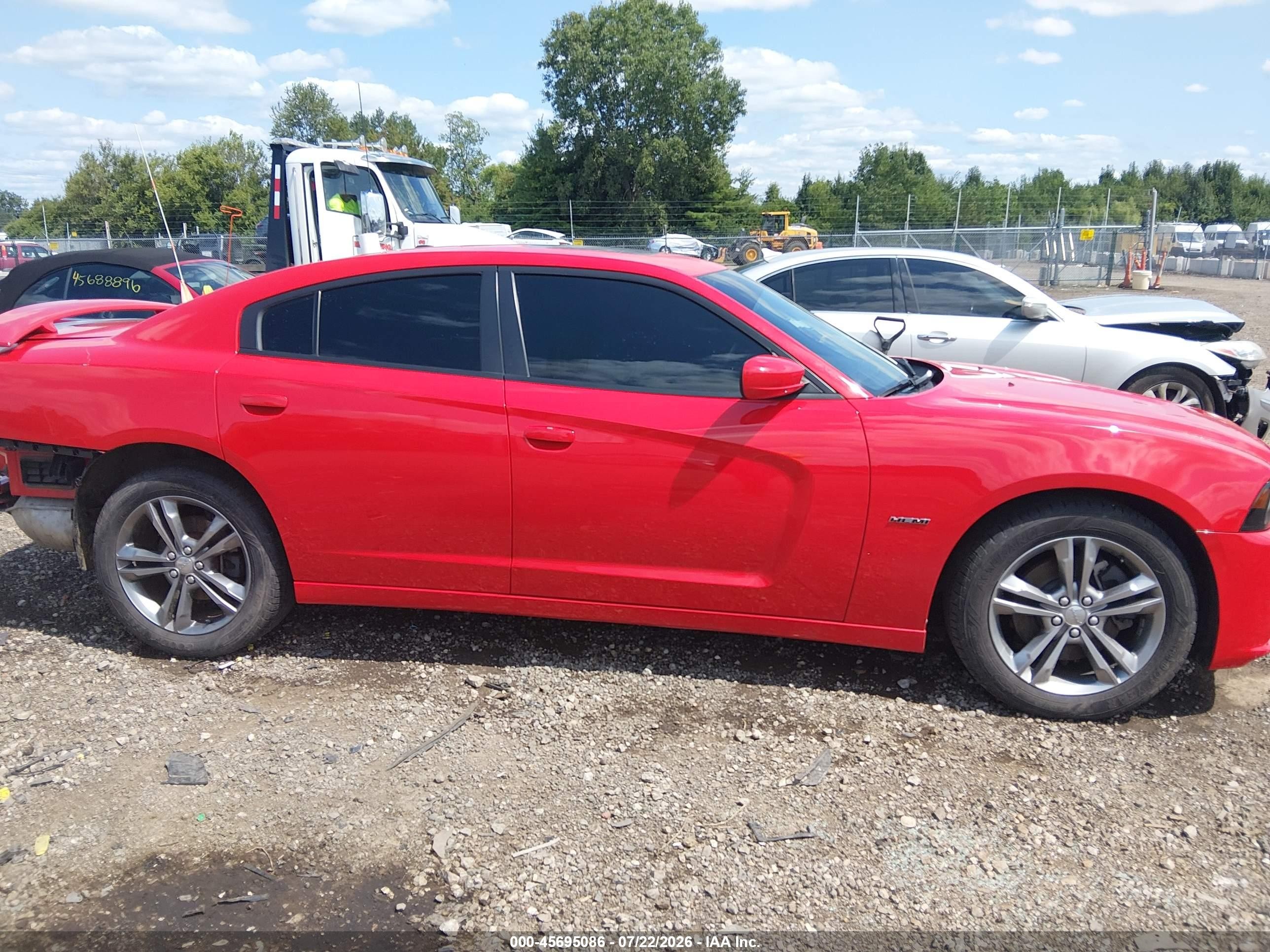 2014 Dodge Charger R/t Red vin: 2C3CDXDT5EH248783